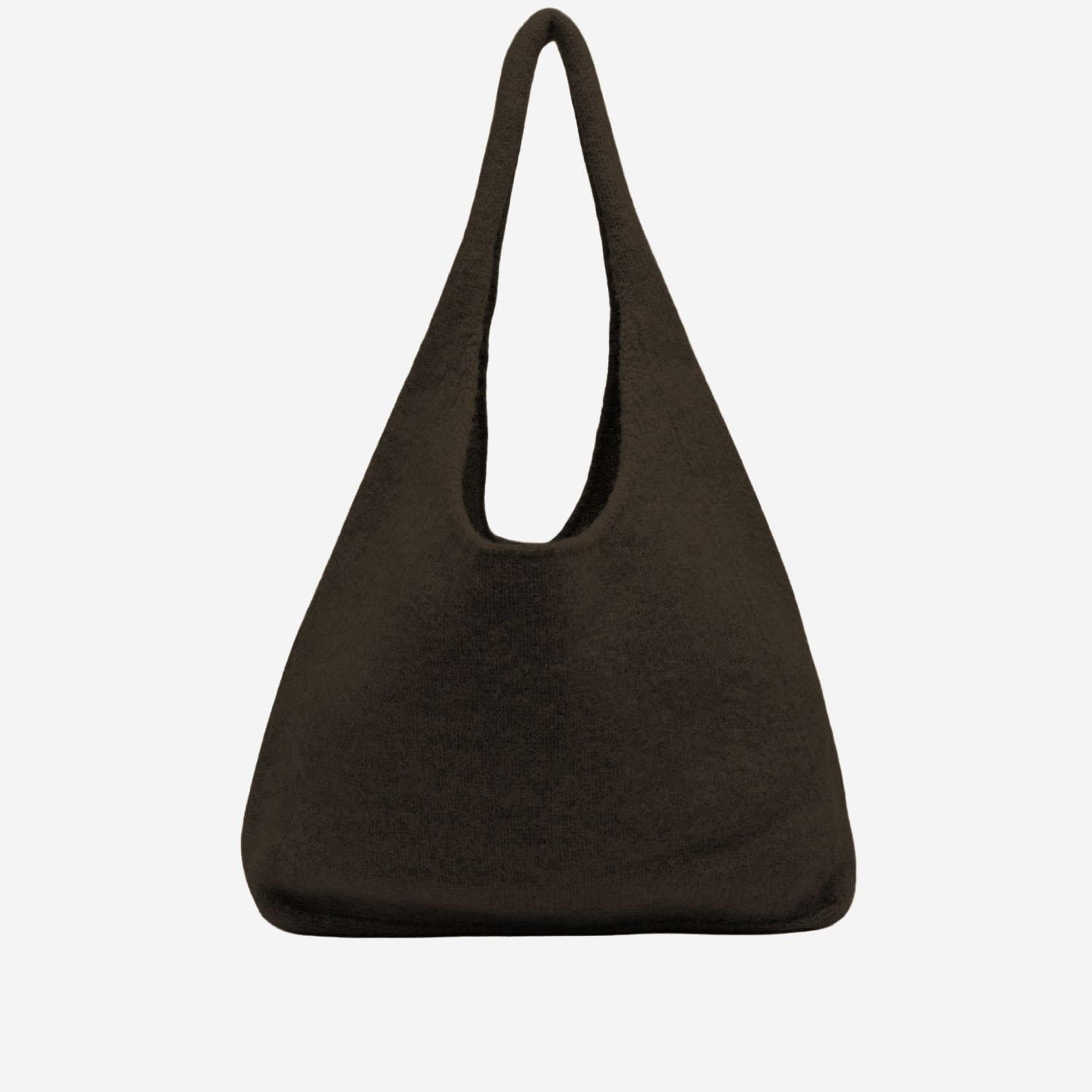 BORSA A SPALLA IN LANA E ALPACA AW25A1728Y195 SOIL LAUREN MANOOGIAN