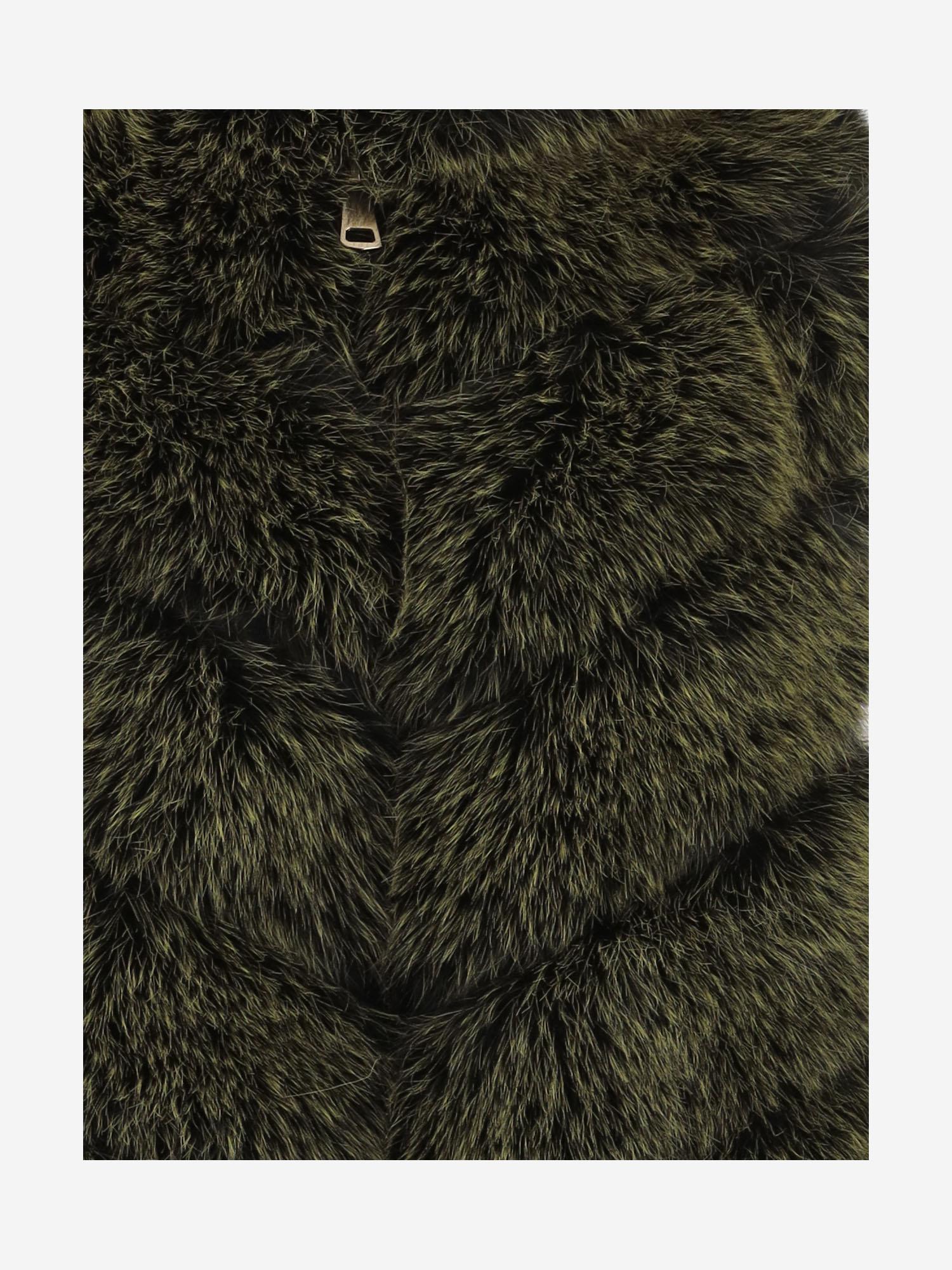 GILET CON CAPPUCCIO IN PELLICCIA SINTETICA TH06 FFX013 UNCOMMON