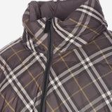 PIUMINO REVERSIBILE IN NYLON CON MOTIVO CHECK 8115565 TRUFFLE IP CHECK BURBERRY