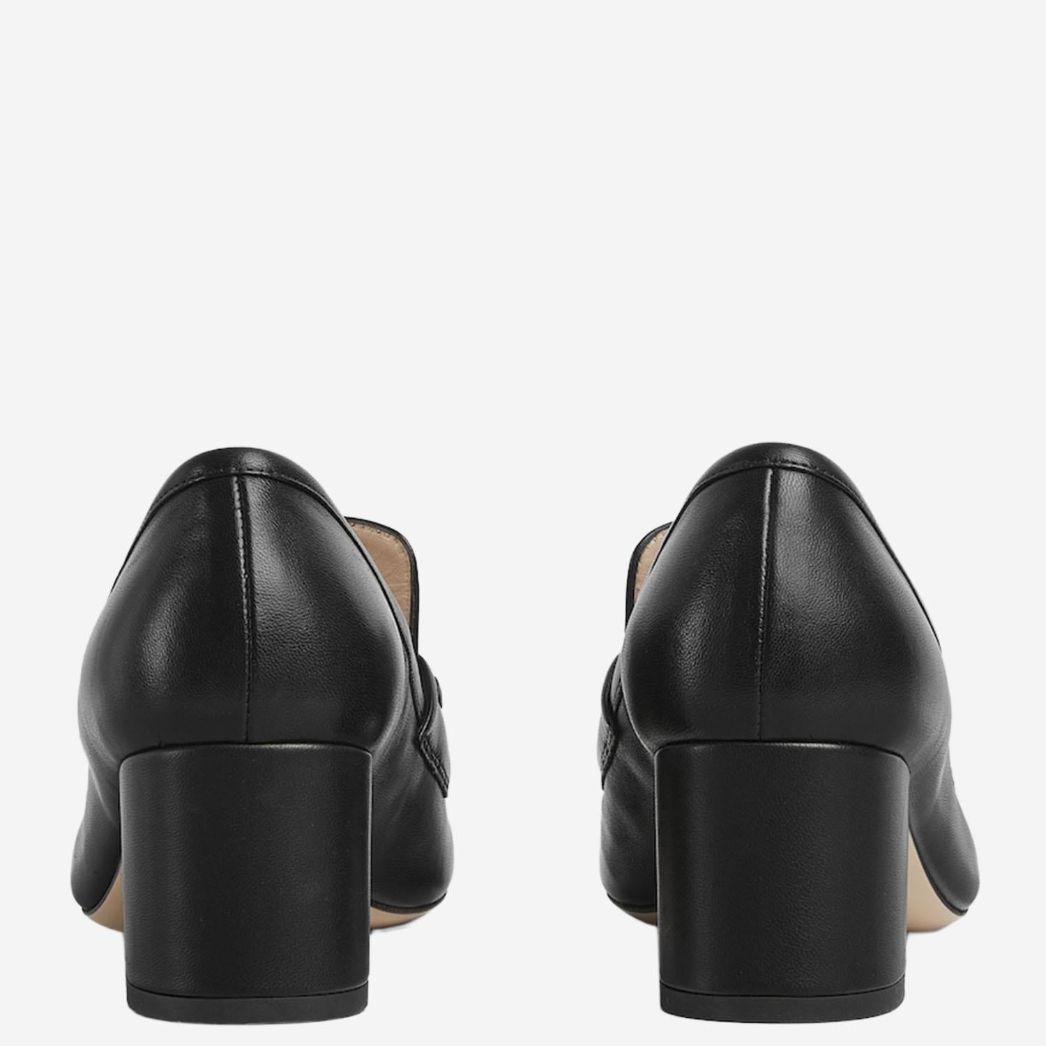 Décolleté mocassino con morsetto 832443 BKO001000 GUCCI