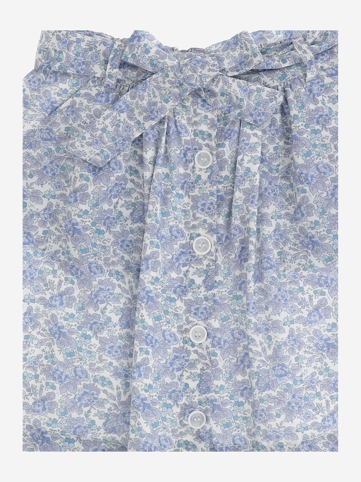 GONNA ESTERINA IN COTONE CON MOTIVO FLOREALE S05GSKW00016 510A BONPOINT KIDS