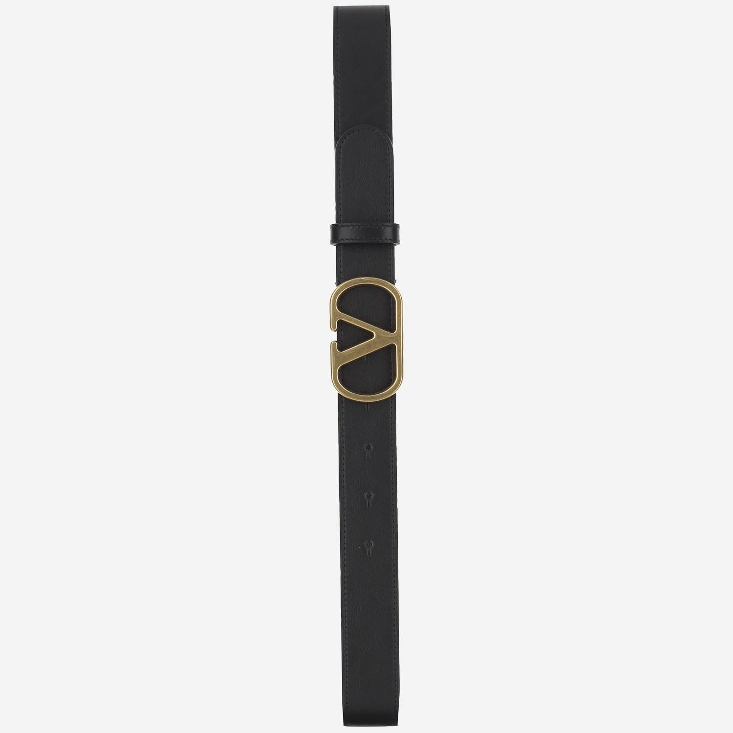 CINTURA VLOGO SIGNATURE IN PELLE 7W2T0SM3 IYR0NO VALENTINO GARAVANI