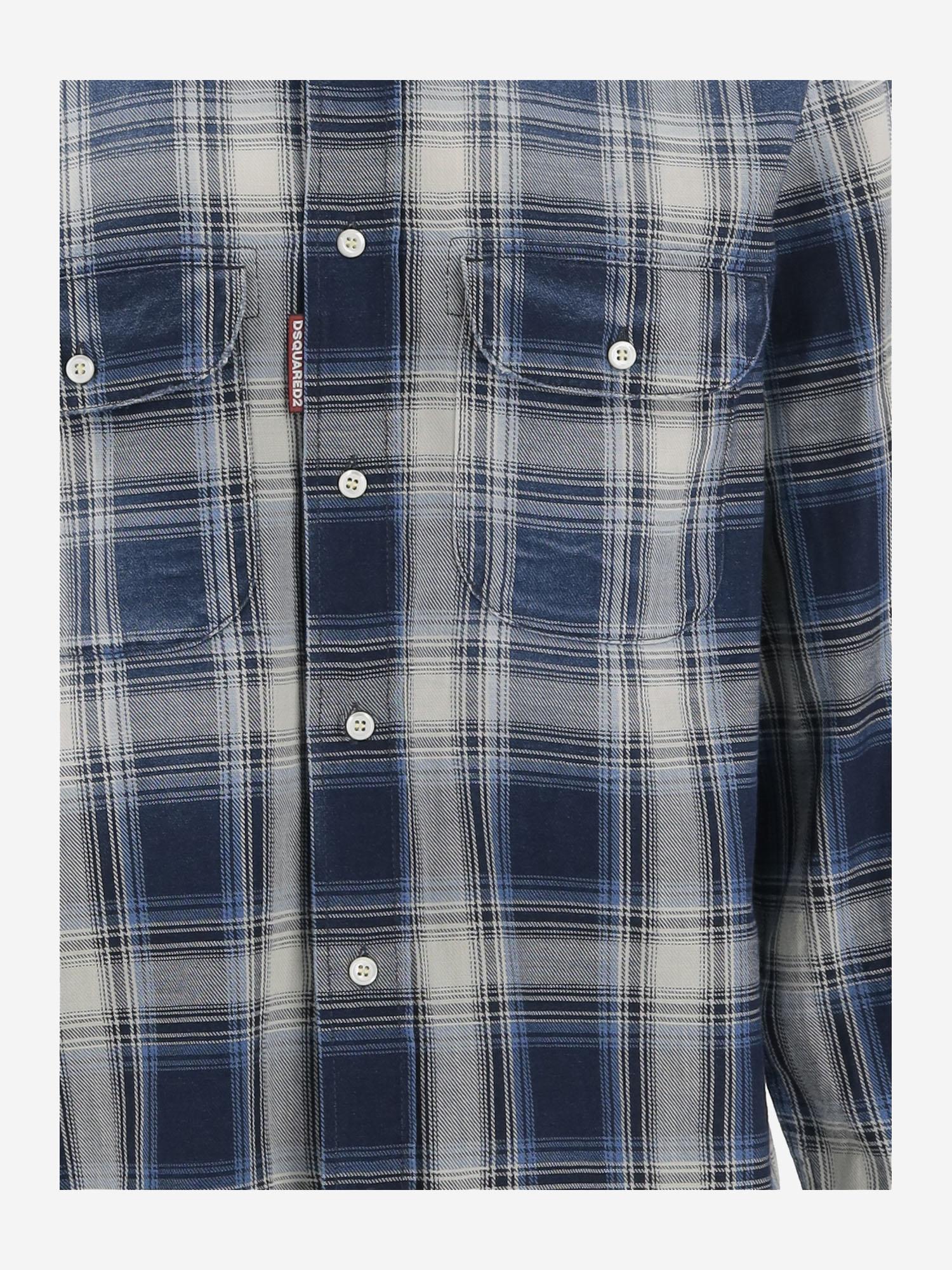 CAMICIA SPARKLING VINTAGE IN COTONE S74DM0958 D35206001F DSQUARED2