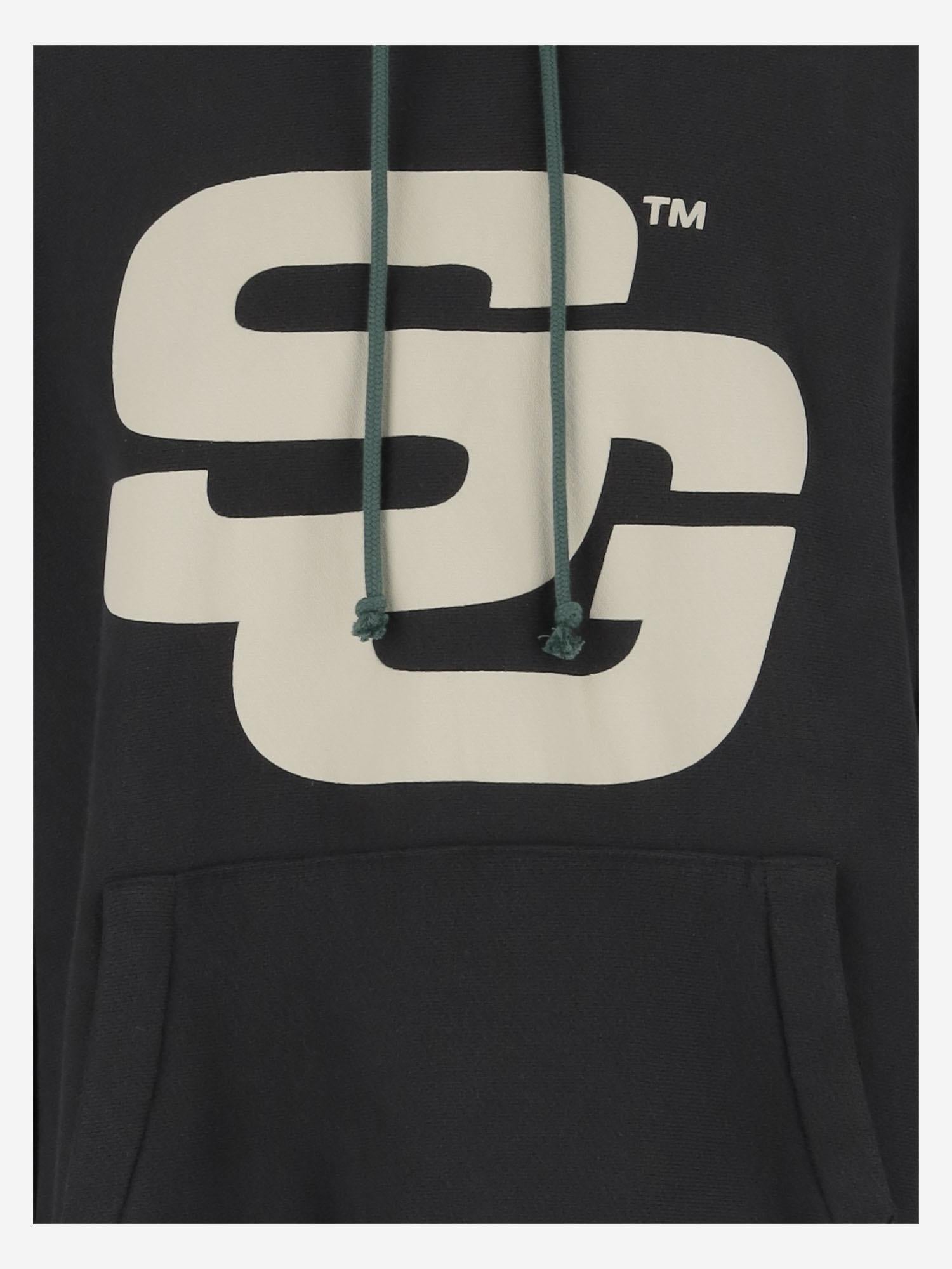 FELPA IN COTONE CON LOGO SG2420101 JETBLACK&HUNTERGREEN SUMMER GAMES