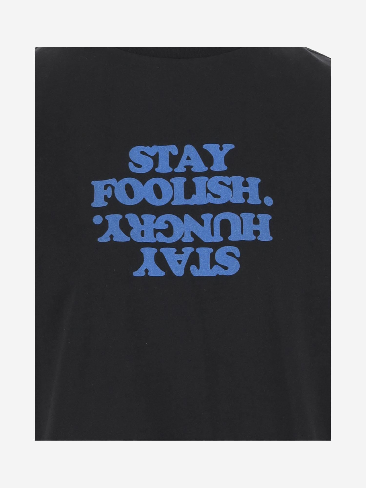 T-SHIRT IN COTONE CON STAMPA COPJS03F5011P BLKBLU COPERNI