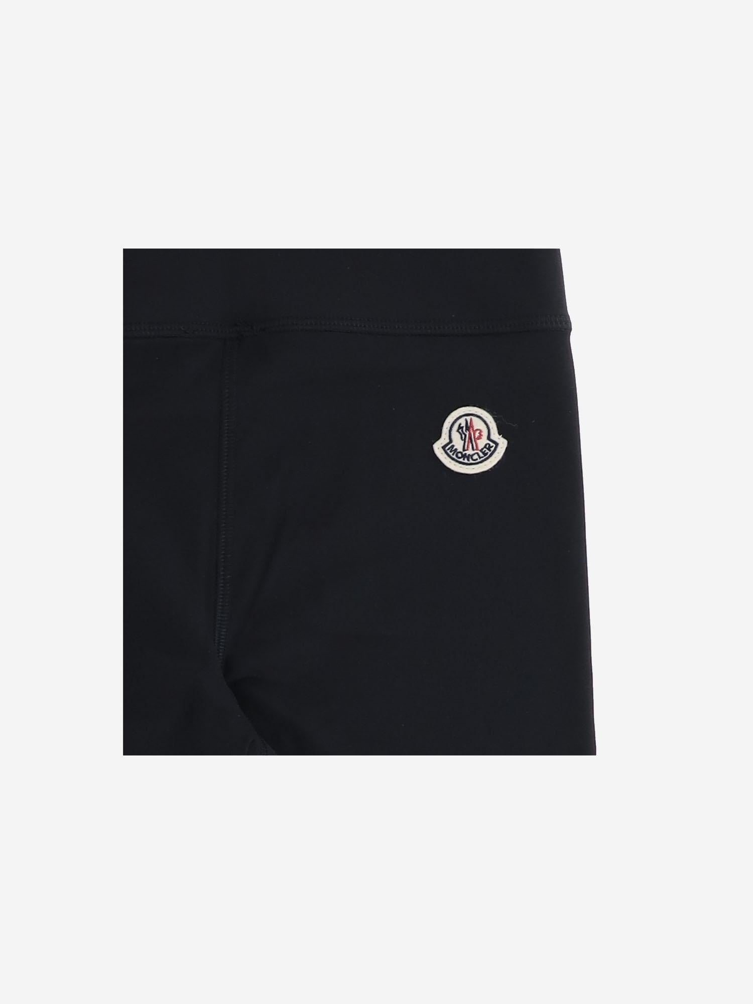 PANTALONI IN NYLON STRETCH CON LOGO 8H00003 89B0K999 MONCLER ENFANTS