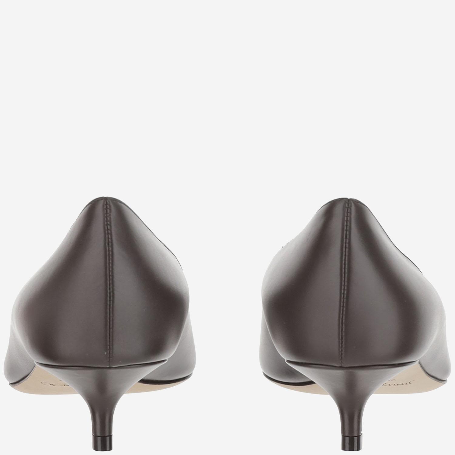 DÉCOLLETÉ AMELIA IN PELLE AMELIA CLFCHOCOLATE JIMMY CHOO