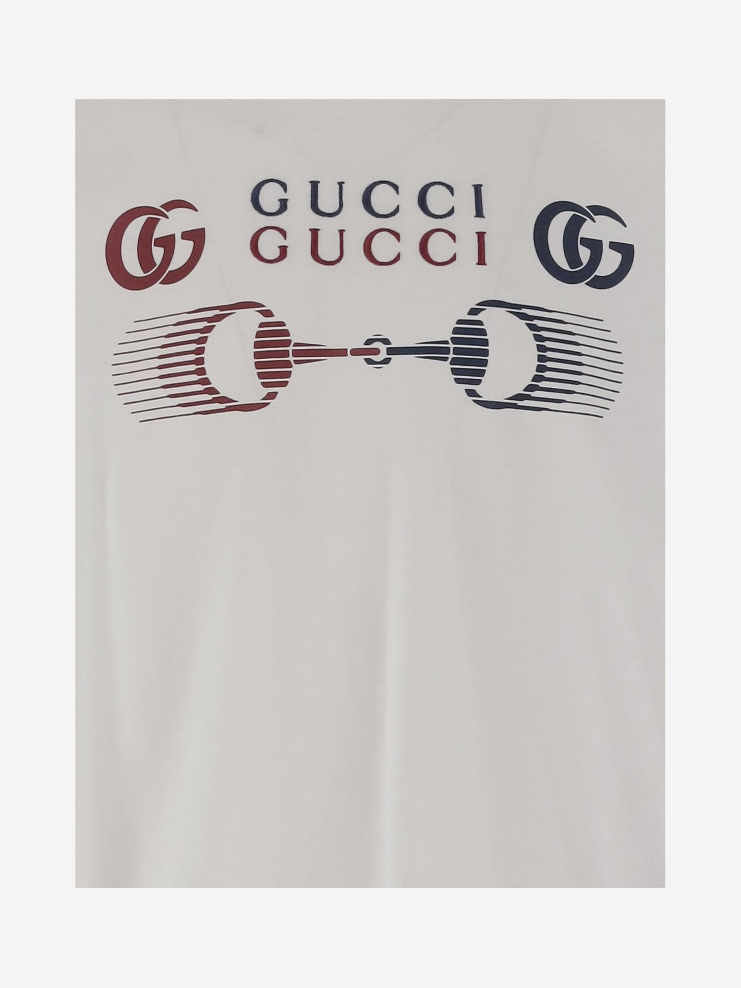 T-SHIRT IN COTONE CON LOGO 796395 XJHC99692 GUCCI