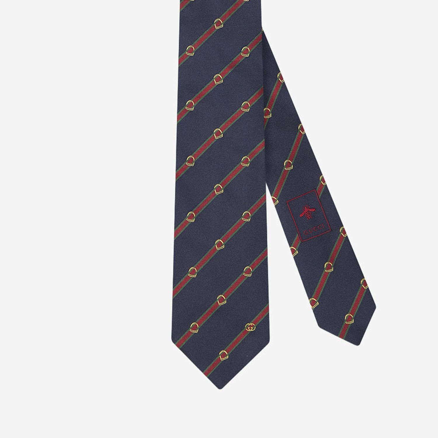 CRAVATTA IN SETA JACQUARD 848544 4E0094074 GUCCI