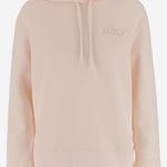 FELPA IN COTONE CON CAPPUCCIO HOPWM1HE MAKEUP AUTRY
