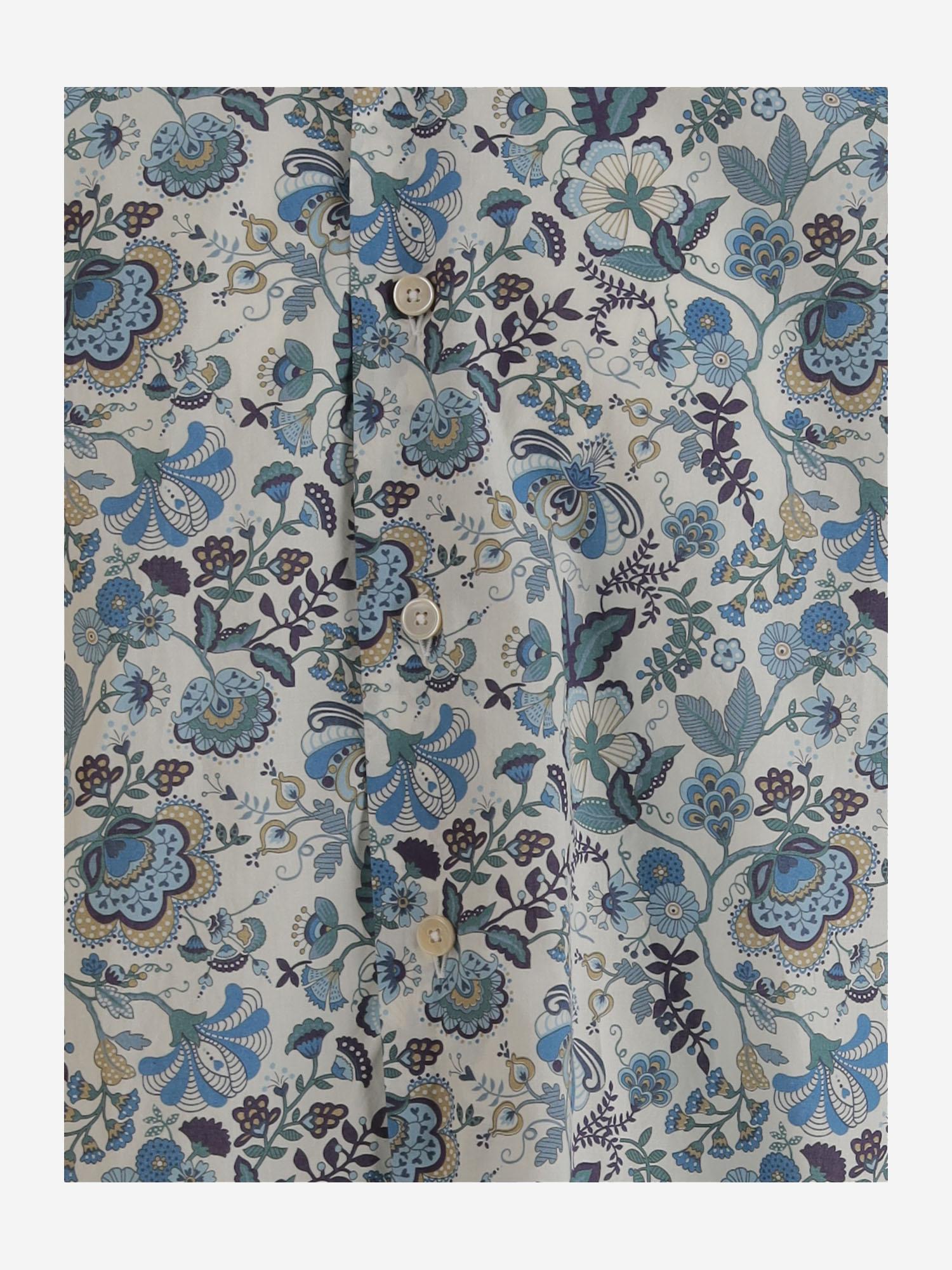 CAMICIA IN COTONE CON MOTIVO FLOREALE REGENT5 7457620 GHERARDI