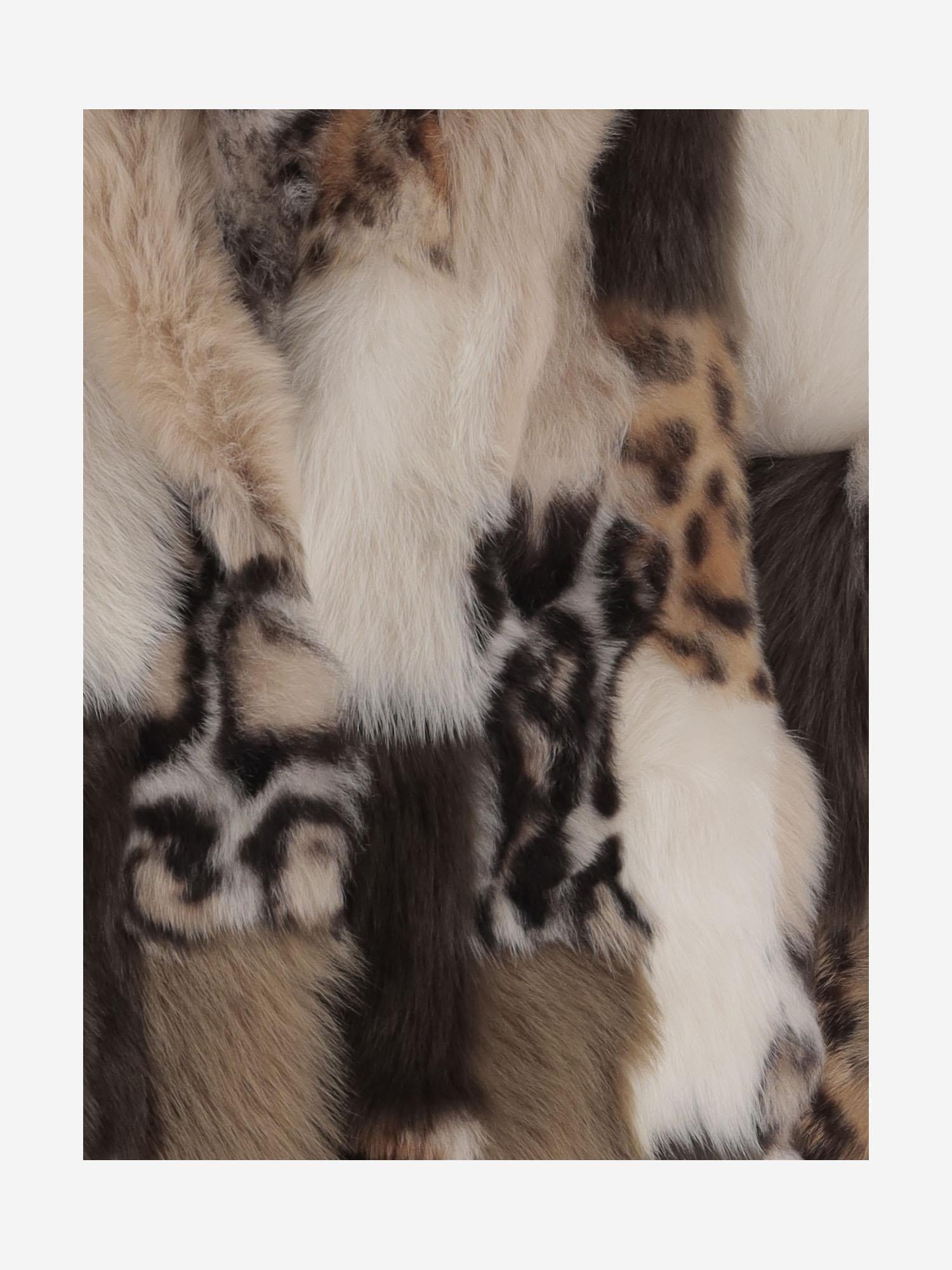 GIACCA IN SHEARLING COLOR-BLOCK 25133 304VARIANTEUNICA BLANCHA