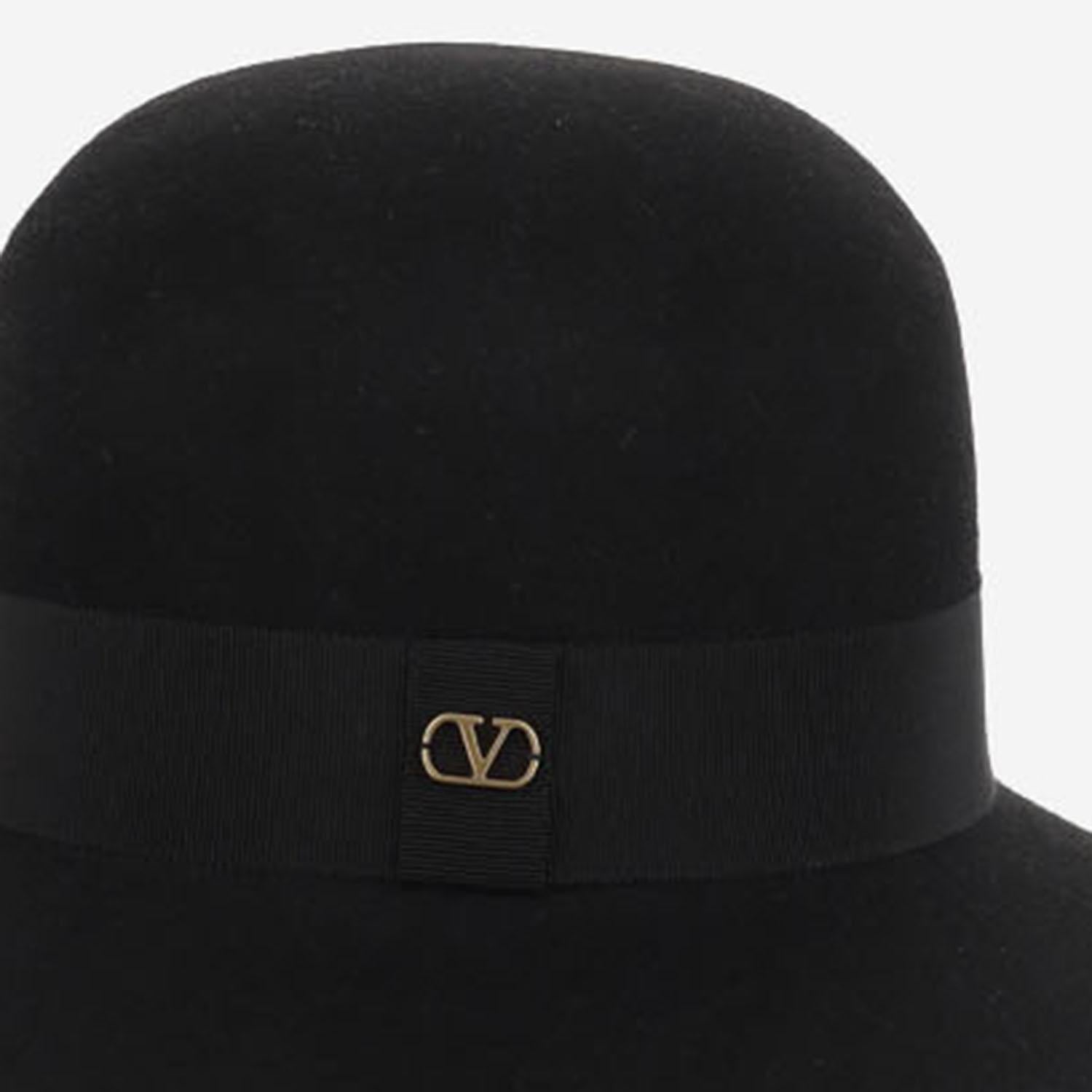 CAPPELLO VLOGO SIGNATURE IN FELTRO DI CONIGLIO 7W2HE00F PMUFV0 VALENTINO GARAVANI