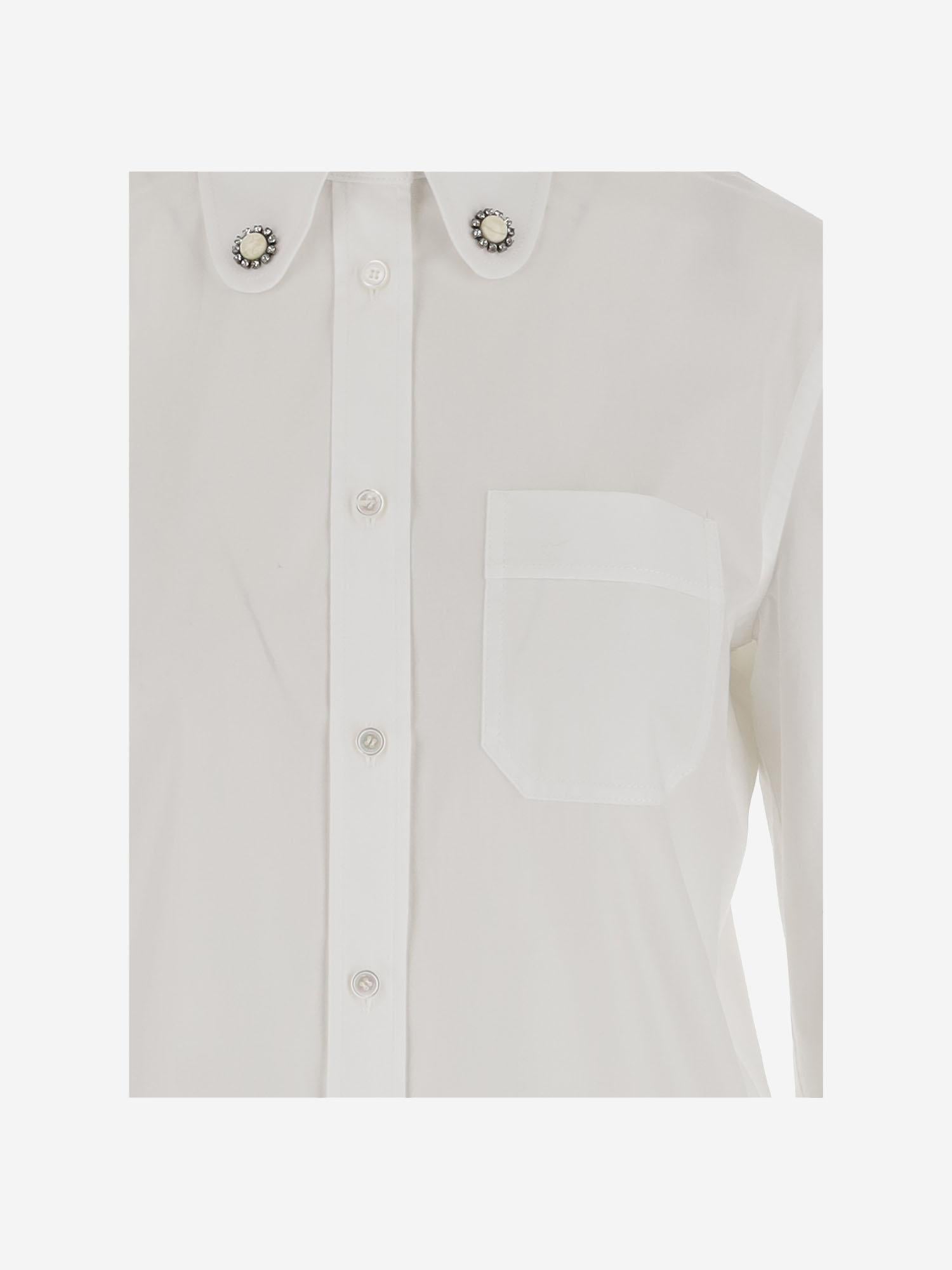 CAMICIA IN POPELINE DI COTONE 6B3AB7805A6 001 VALENTINO