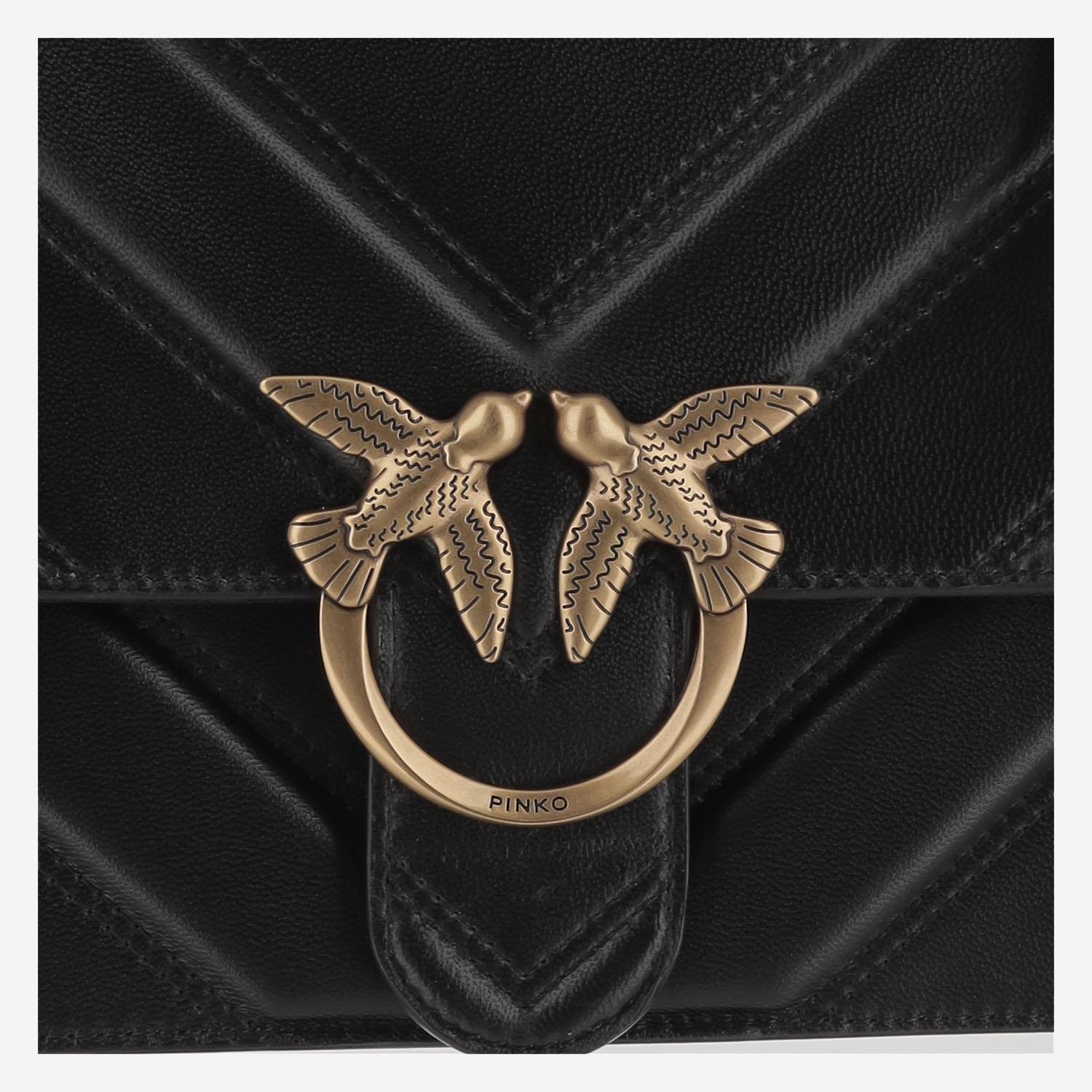 BORSA A SPALLA LOVE ONE IN PELLE 104549 A26ZZ99Q PINKO