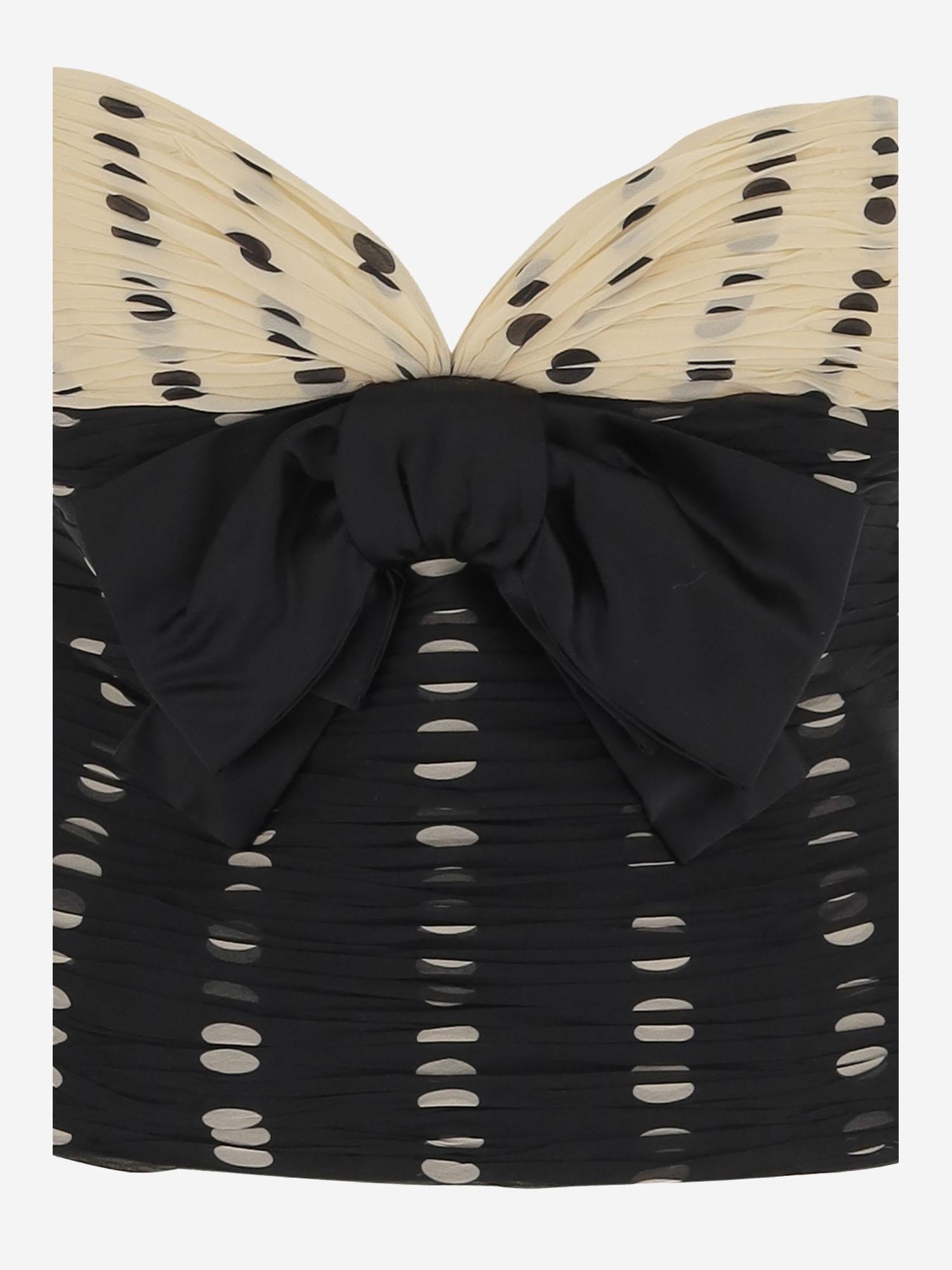 TOP IN CHIFFON STAMPA PLUSDEPOIS 6B0AEAL79C8 TB1 VALENTINO