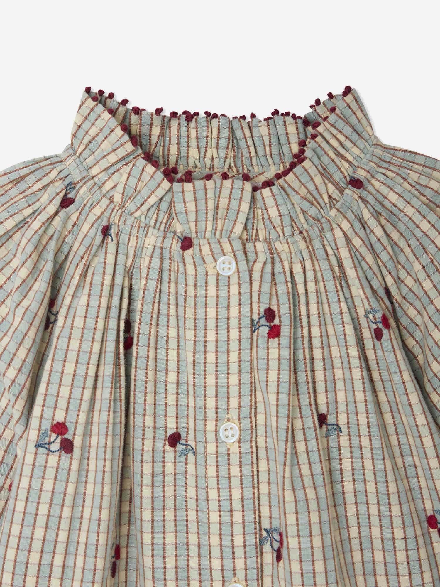 CAMICETTA JORDANA CON VOLANT IN COTONE W05GBLW00016 310A BONPOINT KIDS