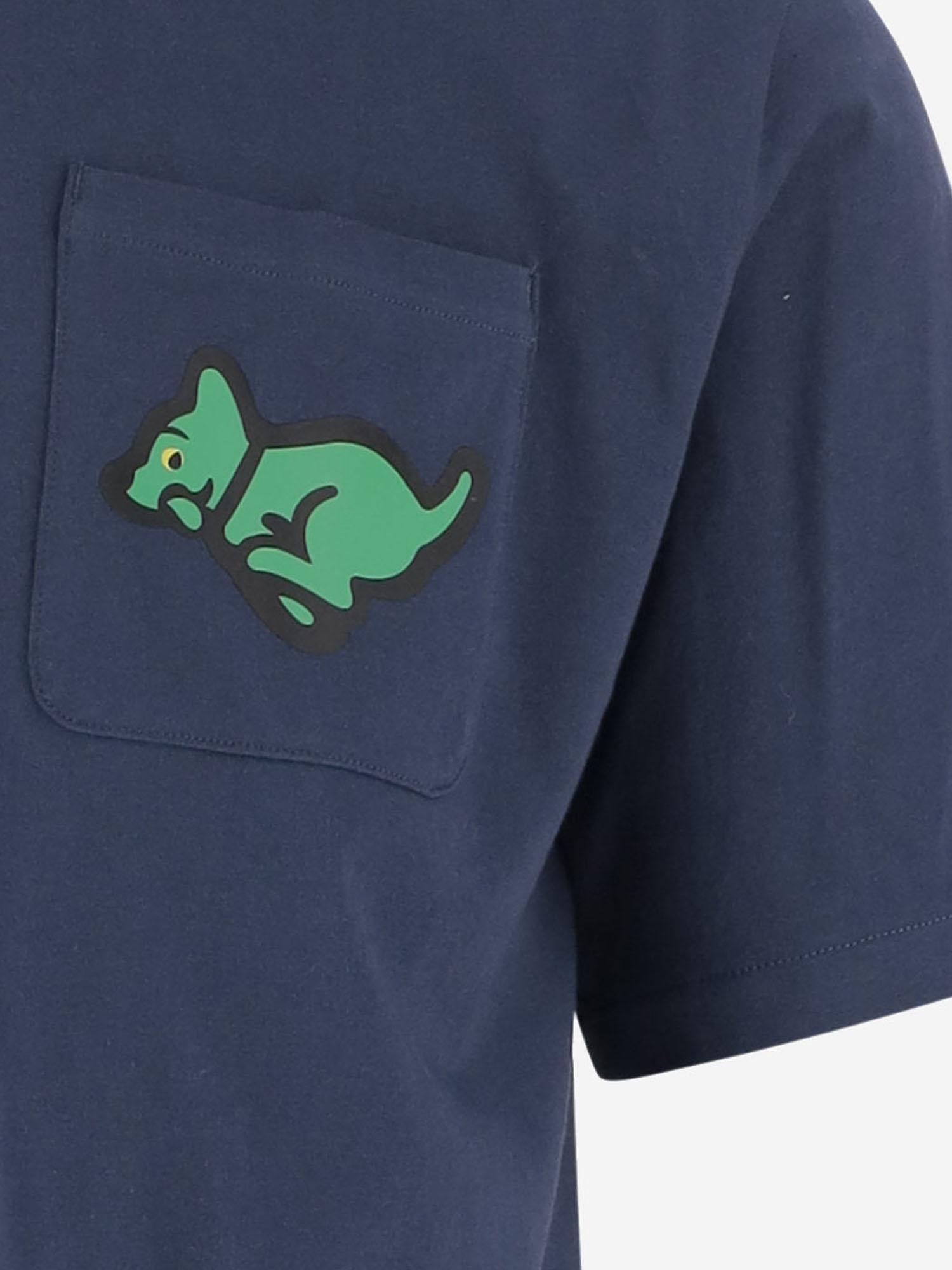 T-SHIRT IN COTONE CON LOGO IC25352 NAVY ICECREAM