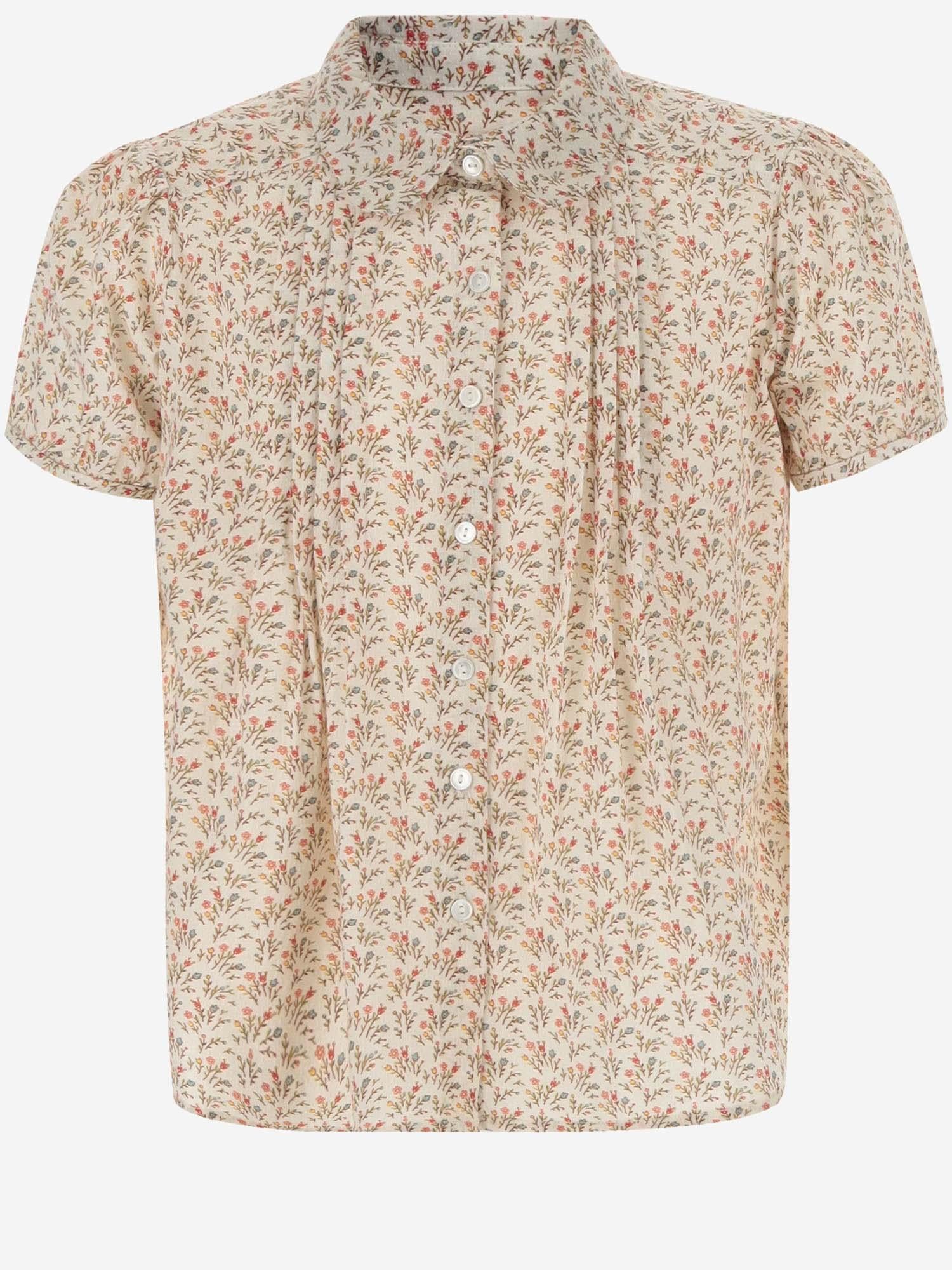 CAMICIA IN COTONE CON MOTIVO FLOREALE S04GSHW00004 560A BONPOINT KIDS