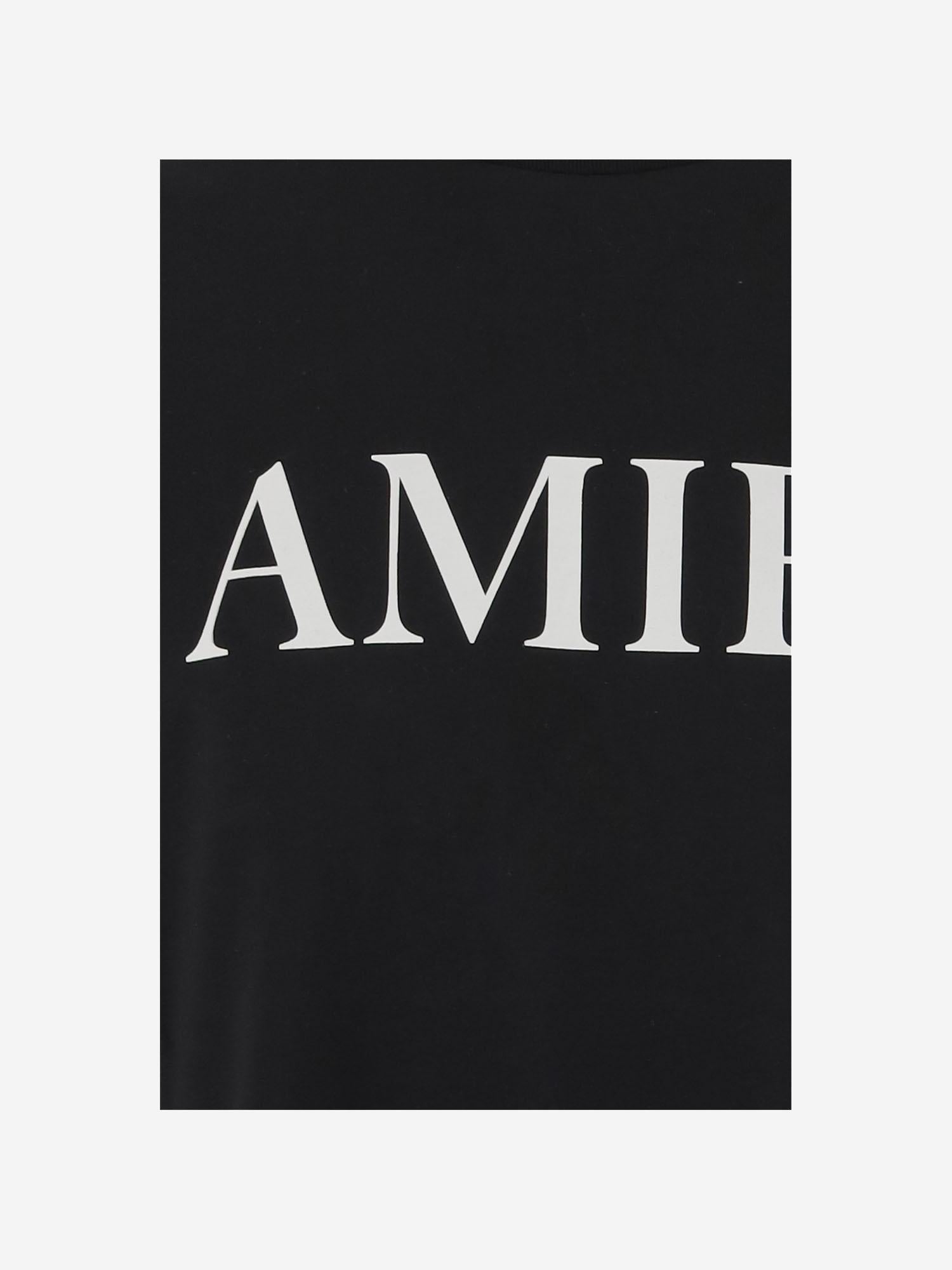 T-SHIRT IN COTONE CON LOGO AMJYTE 1073Black AMIRI
