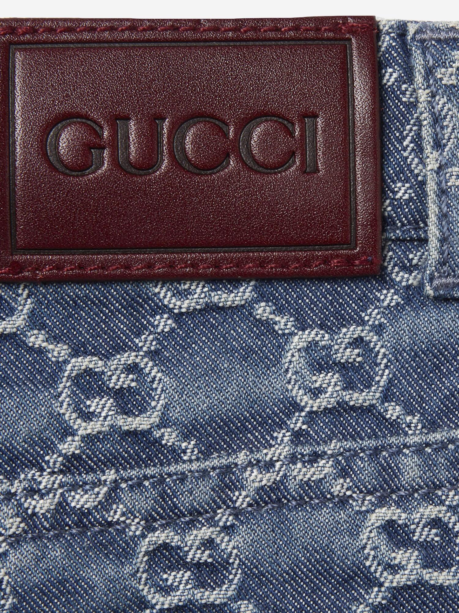 PANTALONI IN DENIM GG 808305 XDC6G4266 GUCCI KIDS