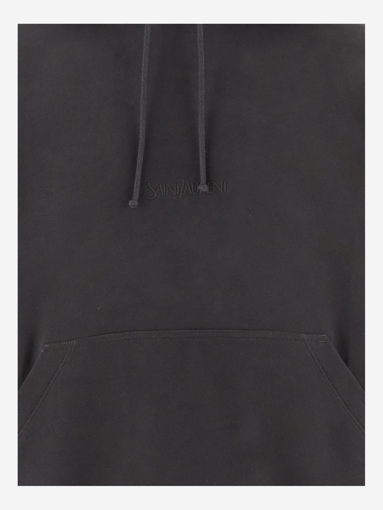 FELPA IN COTONE CON CAPPUCCIO 818538 Y36SW1467 SAINT LAURENT