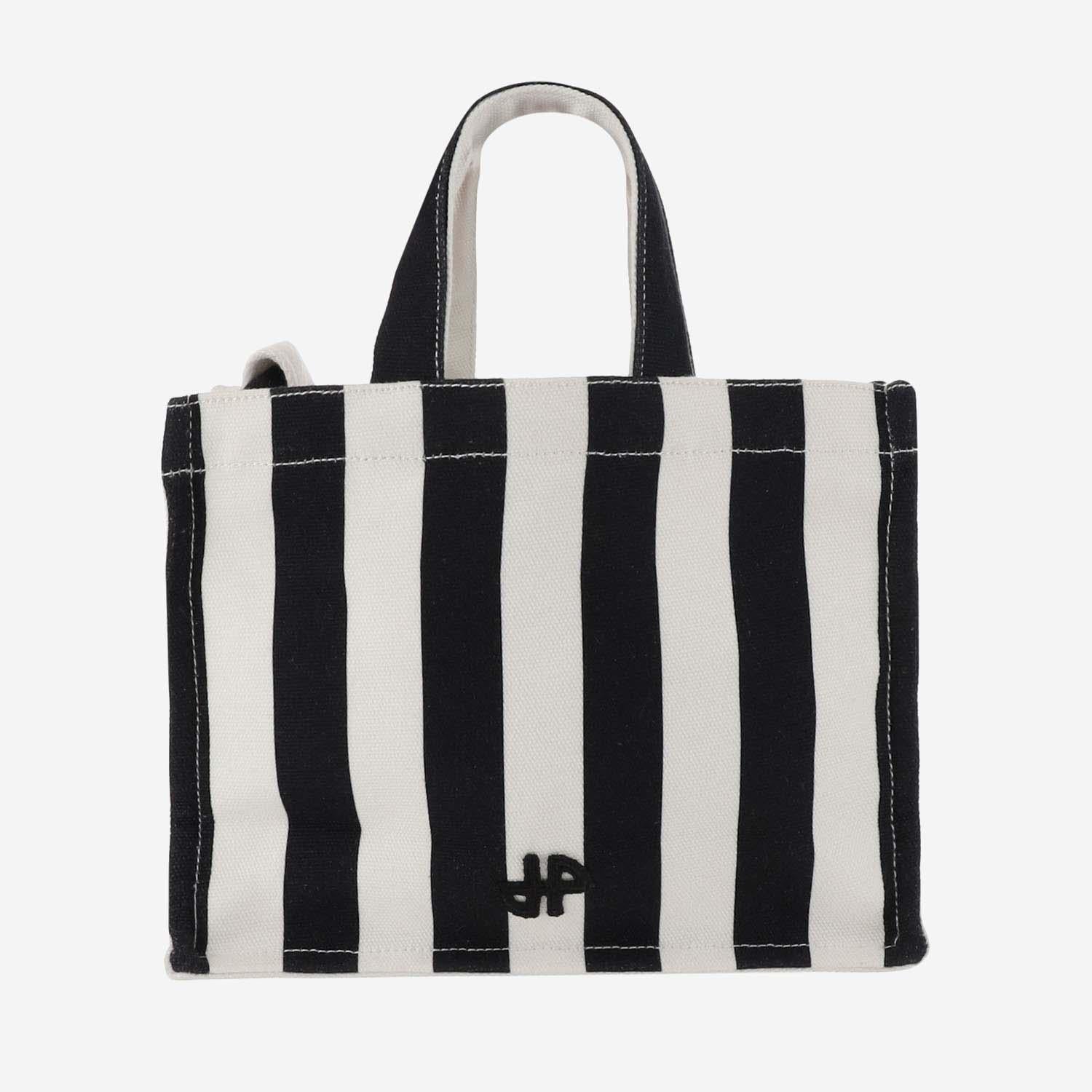 BORSA TOTE PICCOLA IN TELA DI COTONE CON MOTIVO A RIGHE AC0440174 5960 PATOU