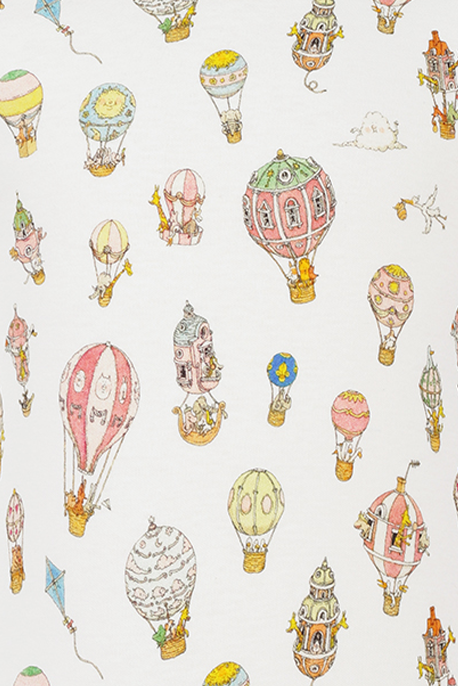 BODY ONESIE HOT AIR BALLONS COCJHABA MULTI ATELIER CHOUX KIDS