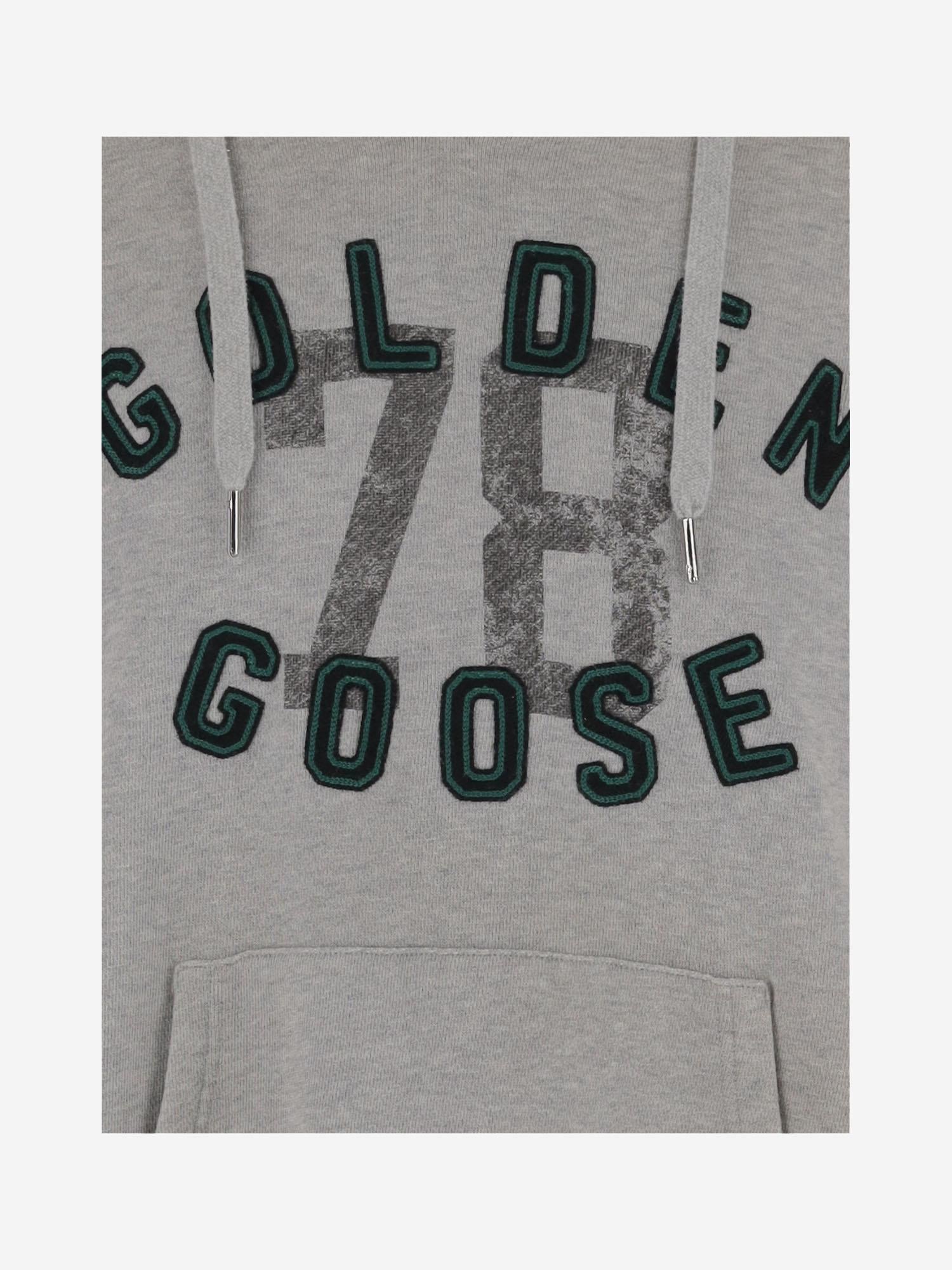 FELPA IN COTONE CON LOGO GUP02170P001861 60583 GOLDEN GOOSE