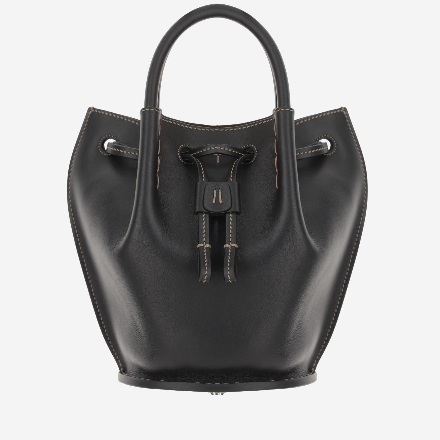 BORSA PICCOLA A SECCHIELLO IN PELLE XBWBUZK0100UPP B999 TODS