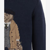 MAGLIONE IN COTONE CON POLO BEAR 313978870 001 POLO RALPH LAUREN KIDS
