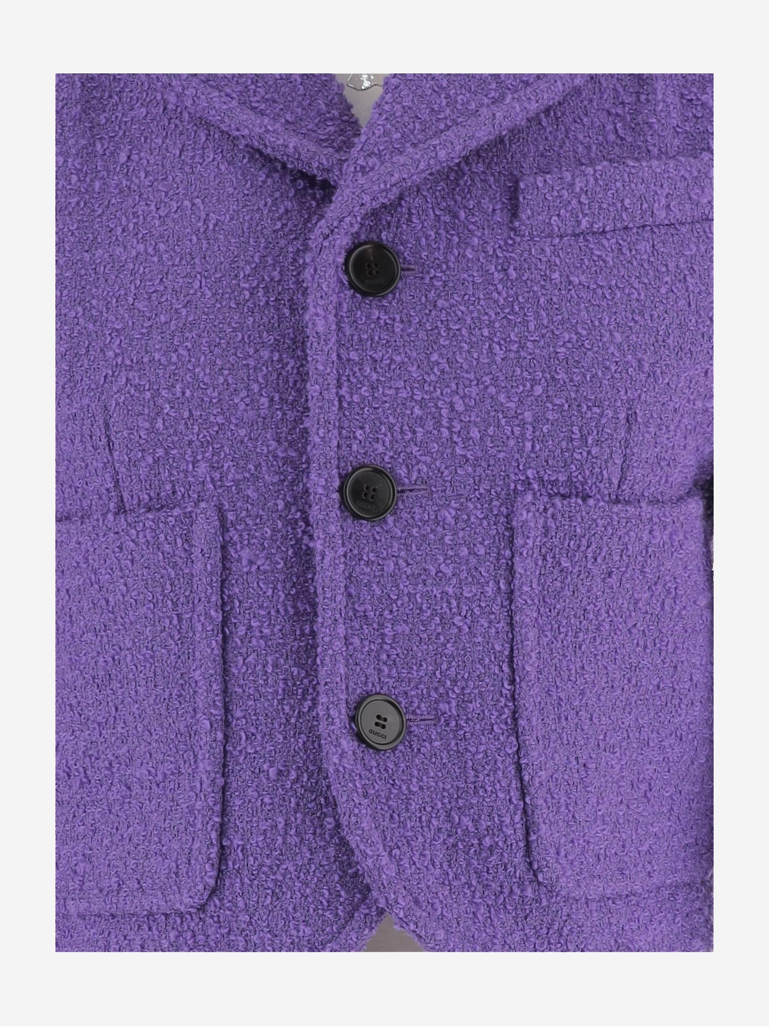 GIACCA IN LANA E COTONE BOUCLÉ 851582 Z7AWX5007 GUCCI
