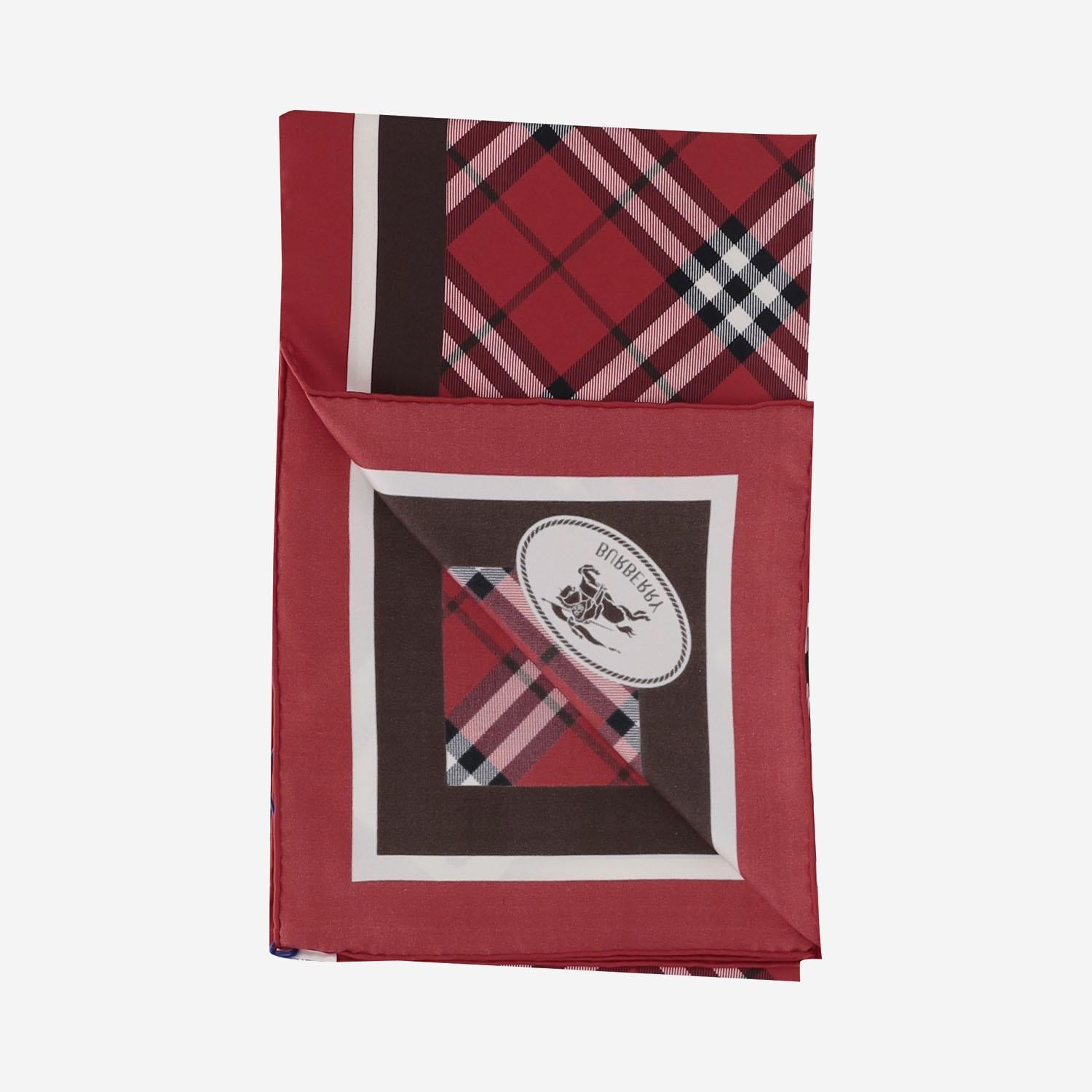 FOULARD IN SETA CHECK 8113047 POST IP CHIECK BURBERRY