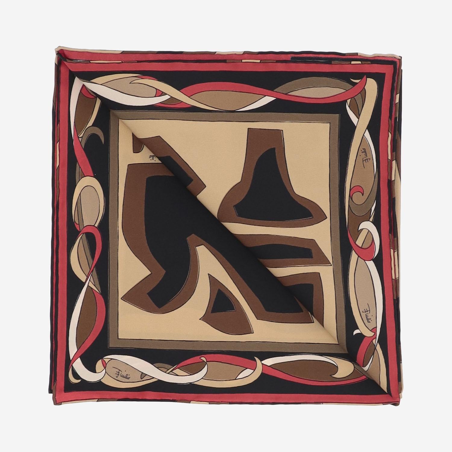 Foulard in seta con stampa labirinto 5UGB51 5UC281 EMILIO PUCCI