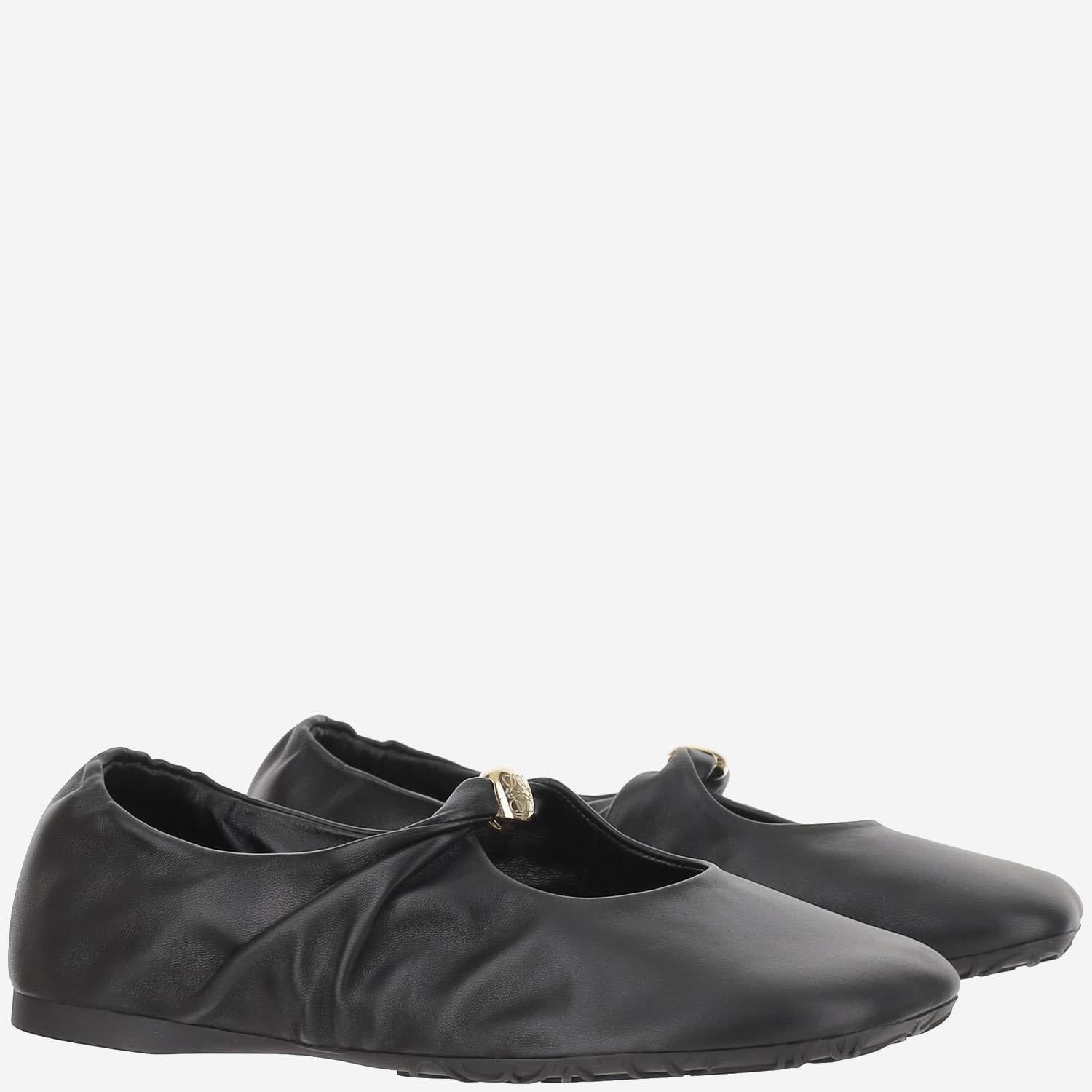 Ballerine Pebble Soft in pelle L815466X46 1100 LOEWE