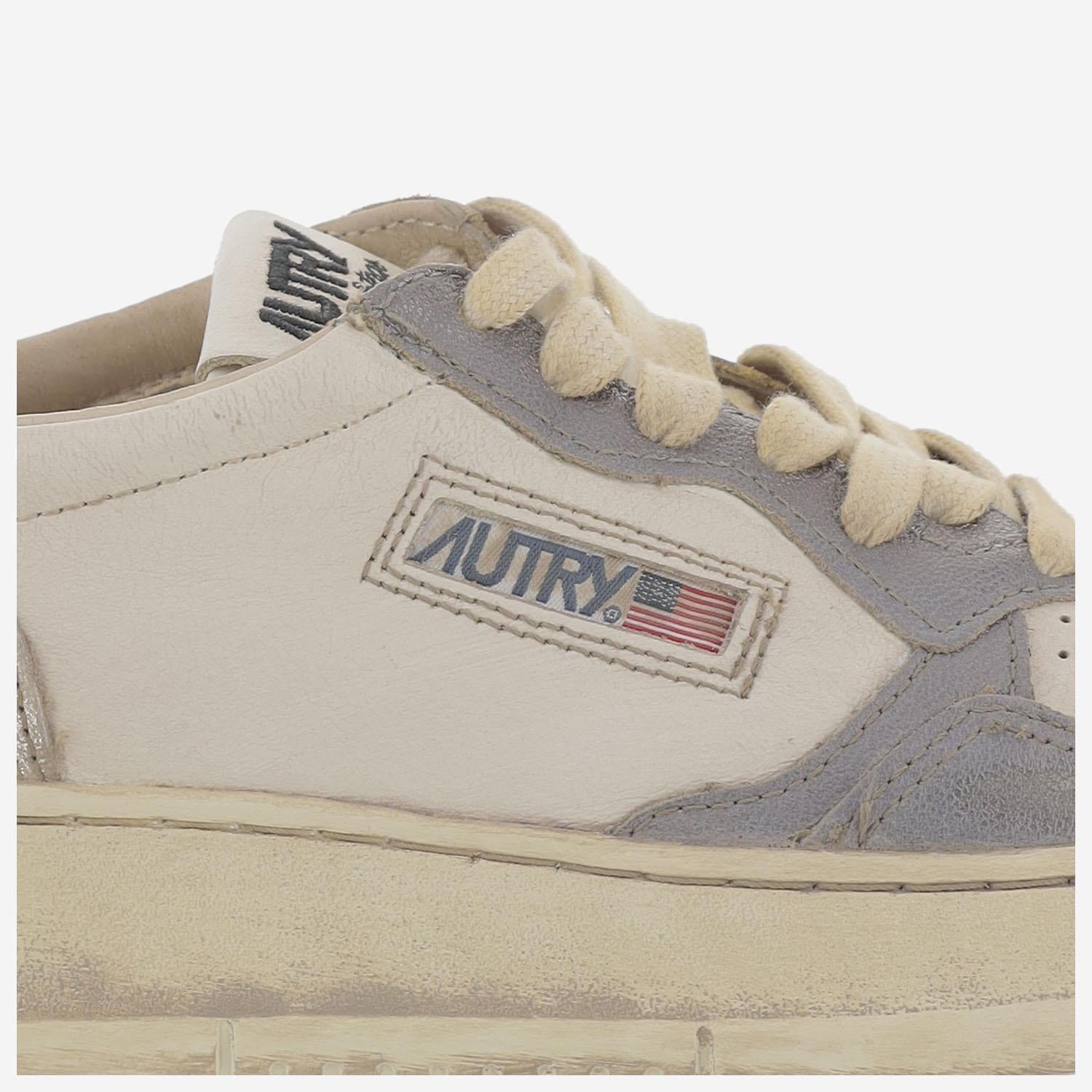 SNEAKERS LOW MEDALIST SUPER VINTAGE AVLWMT09 OLDSILPLAT AUTRY