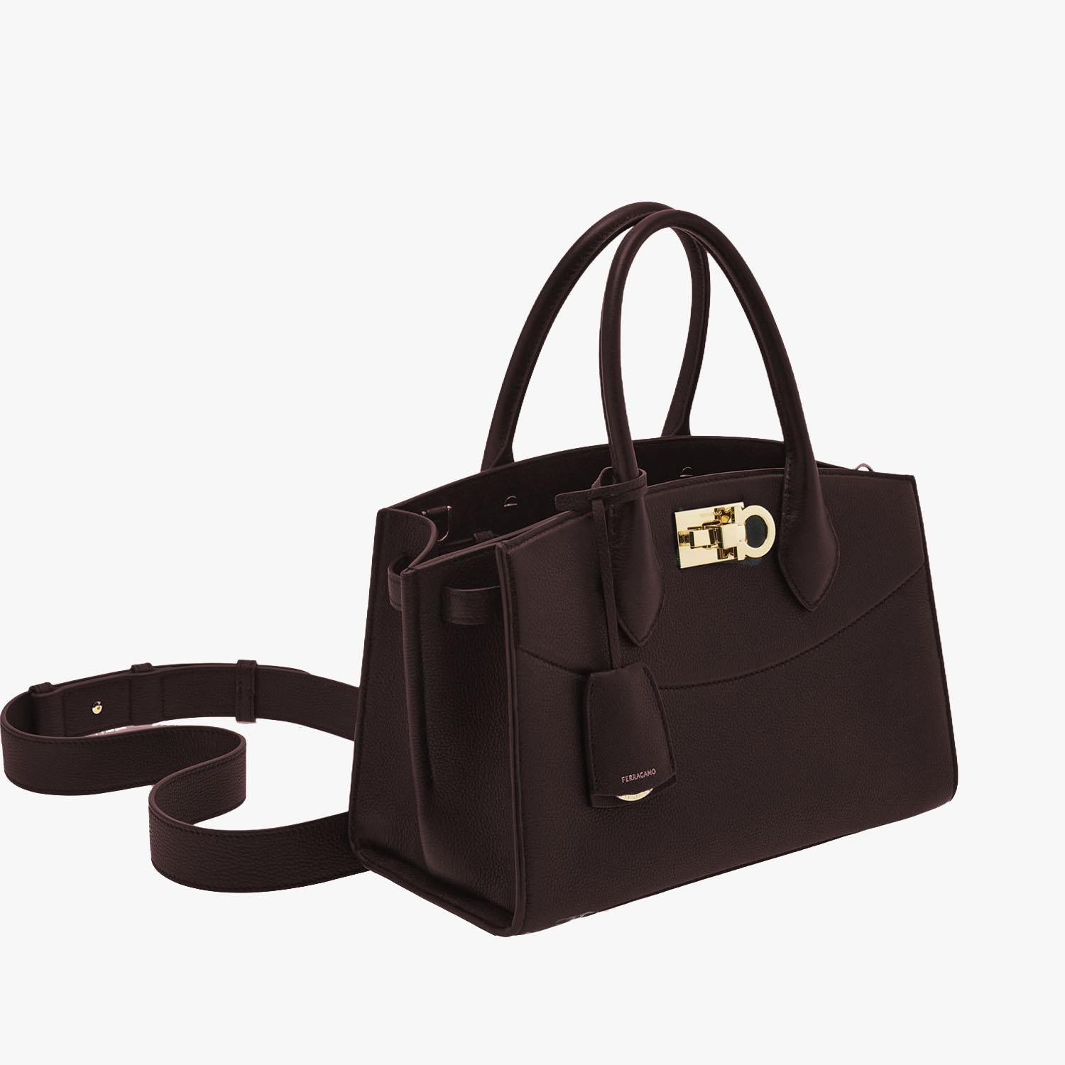 Borsa a mano in pelle martellata 21A112 002TESTADIMORO SALVATORE FERRAGAMO