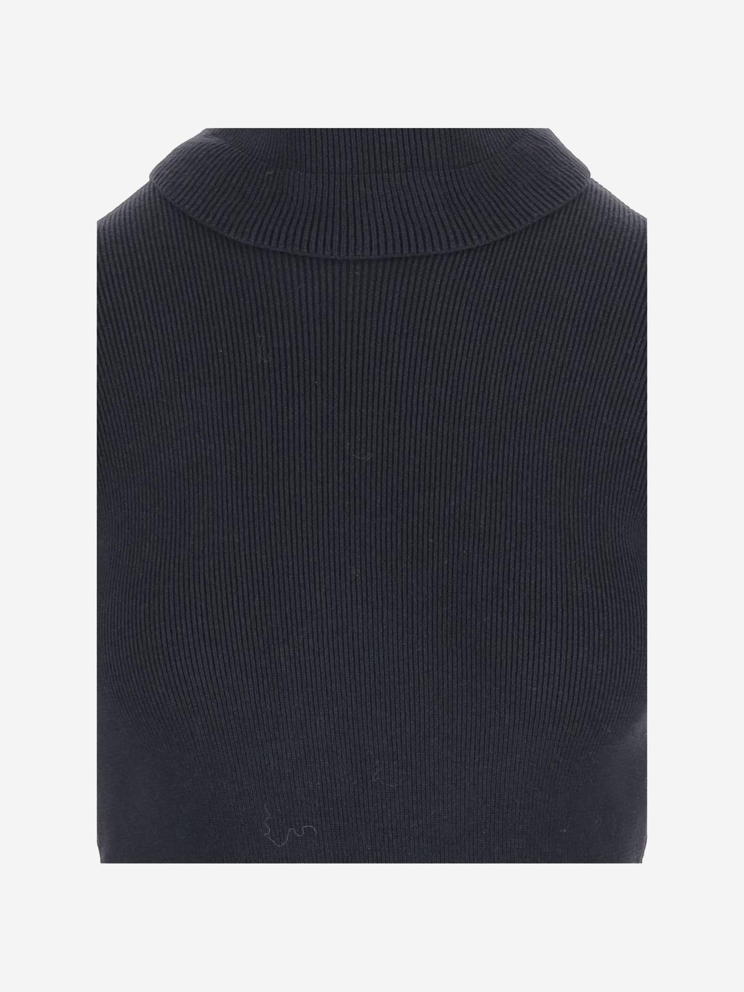PULLOVER DOLCEVITA IN LANA E COTONE CH25AMP14520 4C4 CHLOE