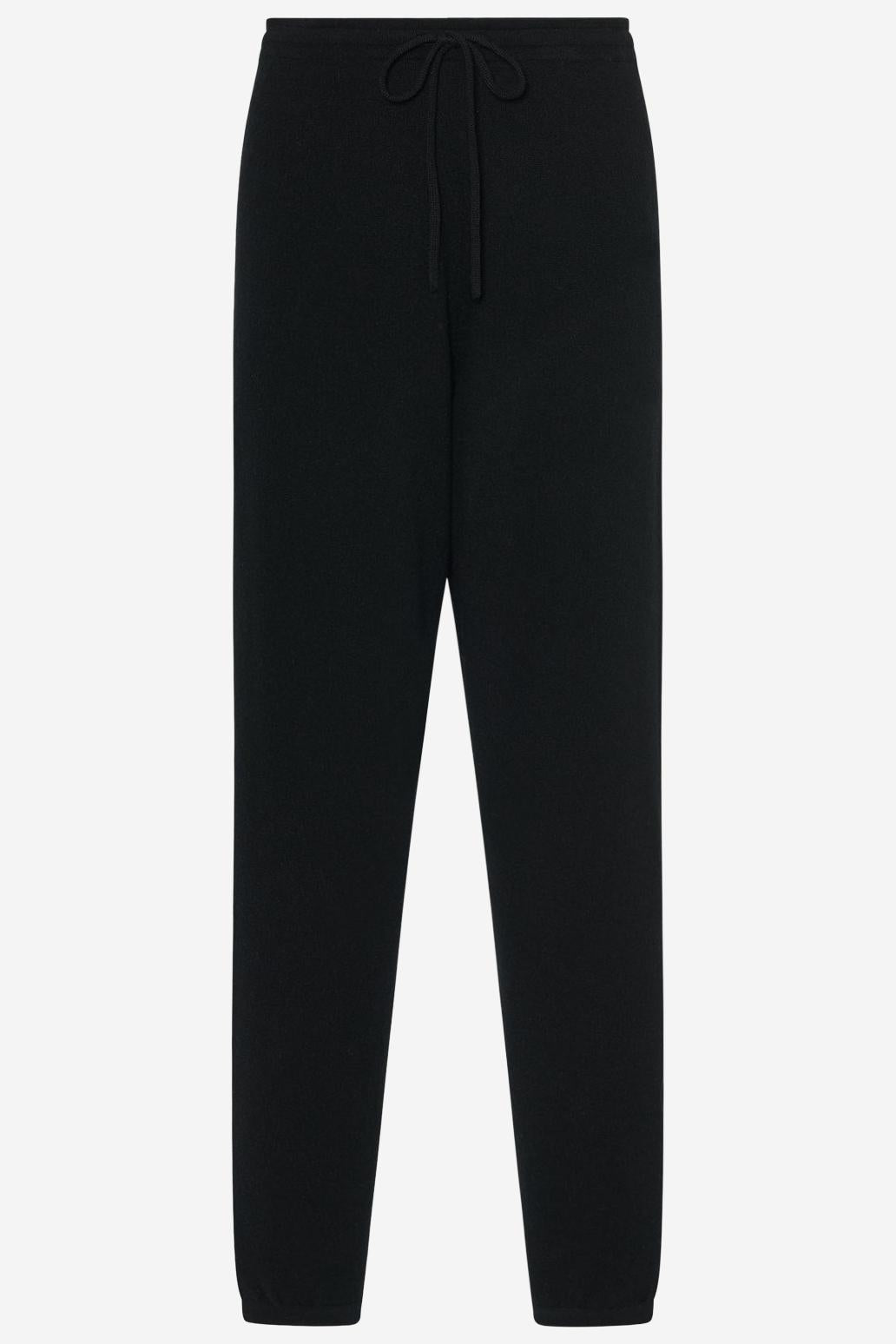 PANTALONI LIPPET IN CASHMERE 10042Y556 BLK THE ROW