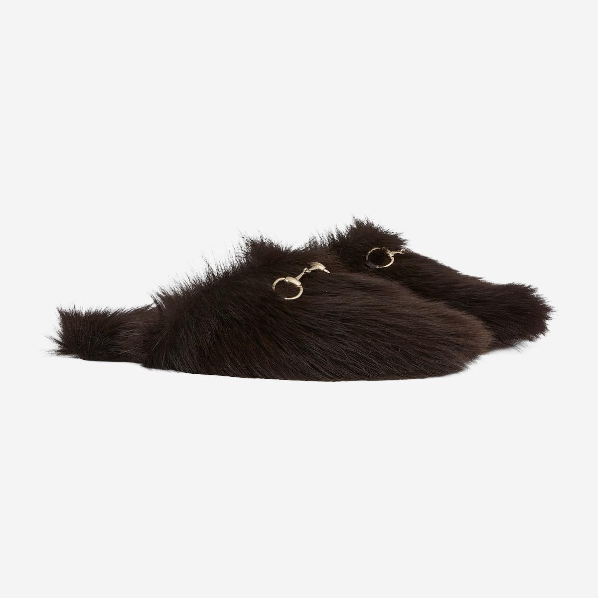 SABOT CON MORSETTO IN SHEARLING 850378 AAFPY2047 GUCCI
