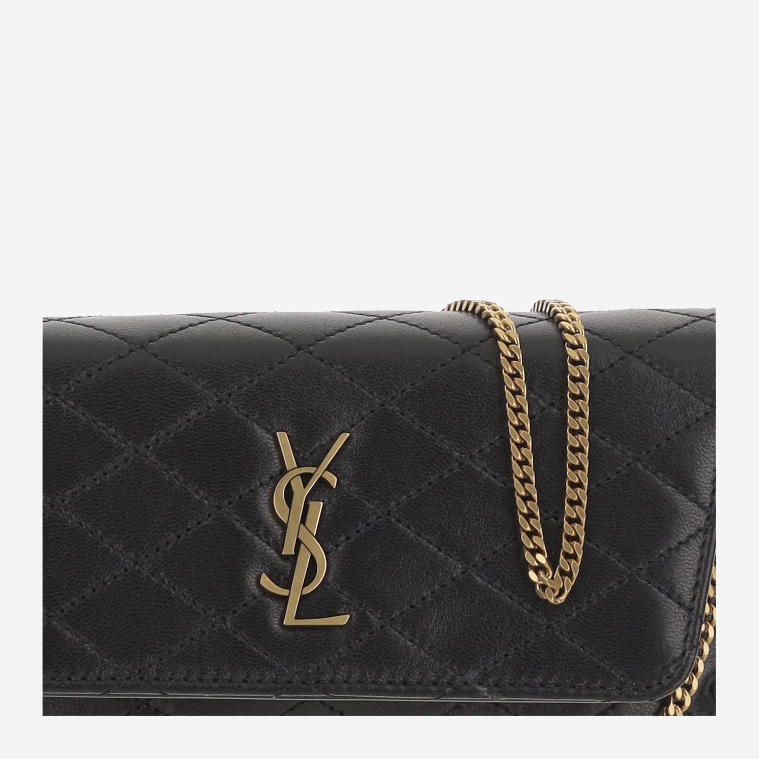 BORSA GABY TRAPUNTATA IN PELLE 754051 1EL071000 SAINT LAURENT