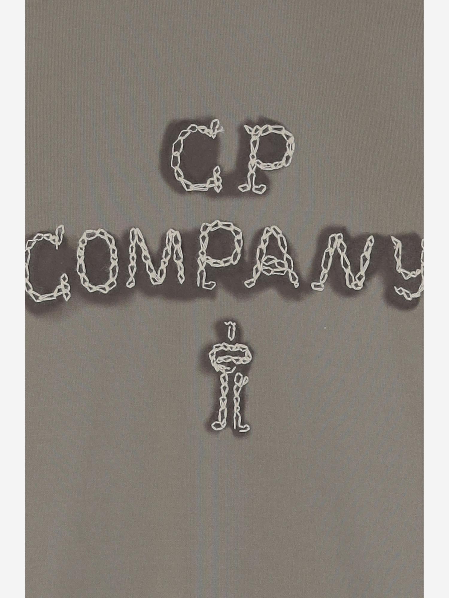 T-SHIRT IN COTONE CON LOGO 19CMTS111A 110301W356 CP COMPANY