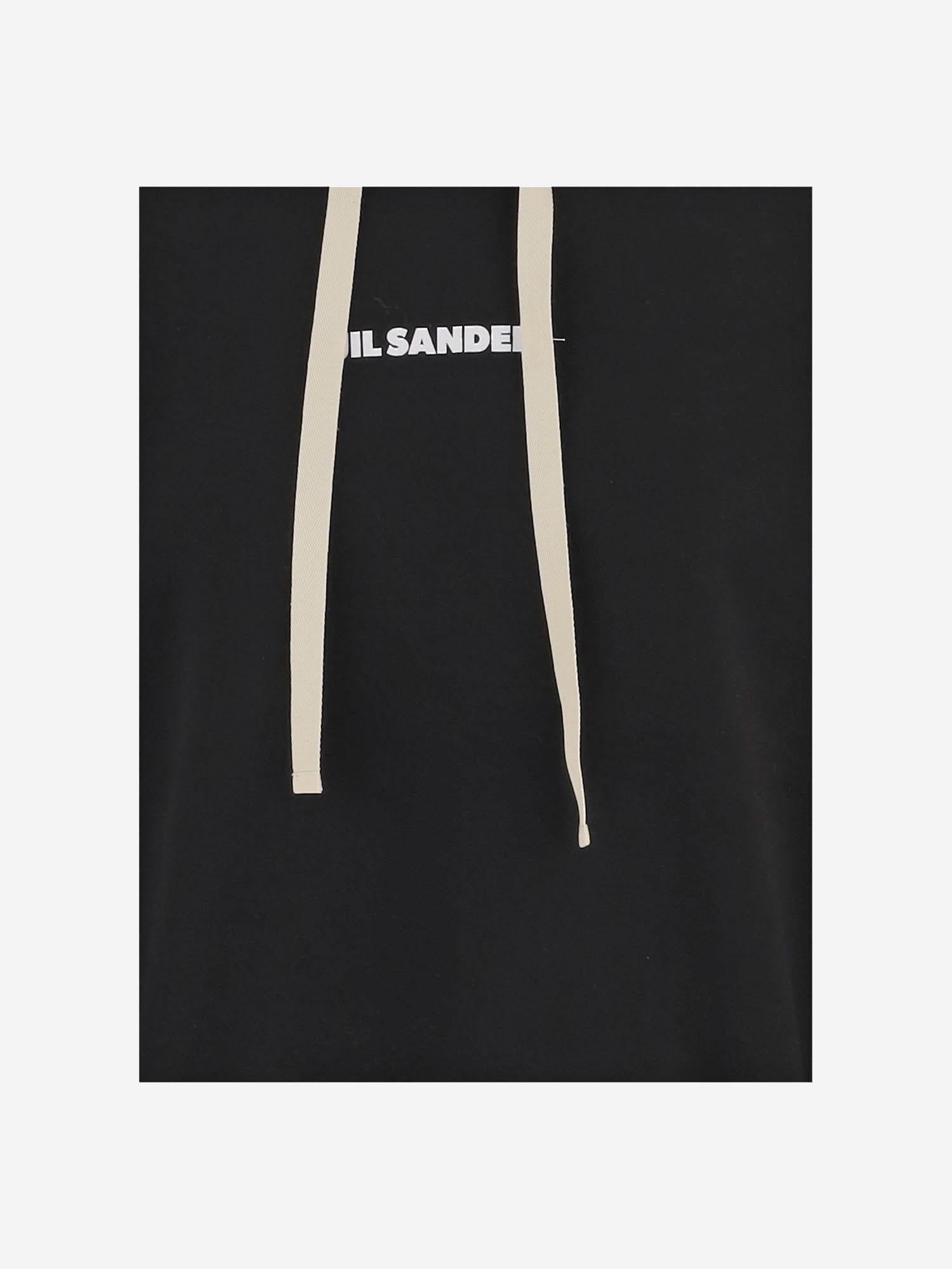 FELPA IN COTONE CON LOGO J40GU0123 J20039001 JIL SANDER