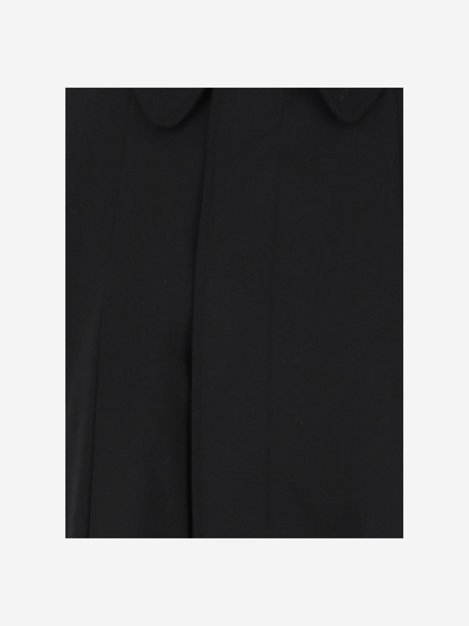 GIUBBOTTO UPSIDE DOWN IN MISTO LANA STRETCH W24036UC2 BLACK HODAKOVA