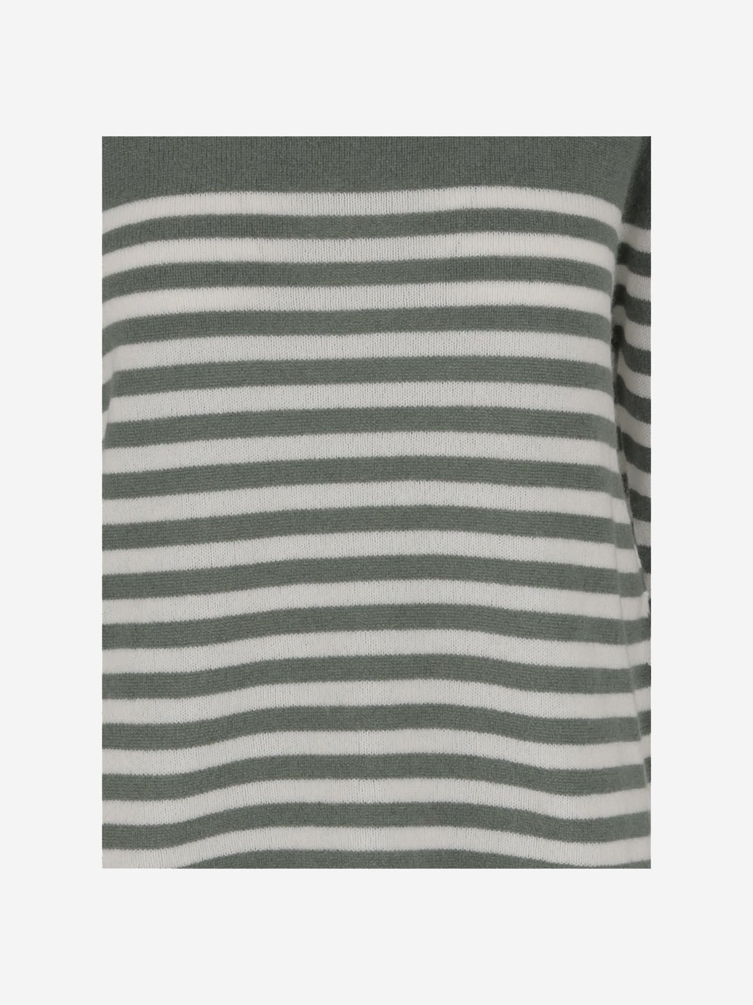 MAGLIONE IN CASHMERE CON MOTIVO A RIGHE P2C110 V203 BRUNO MANETTI