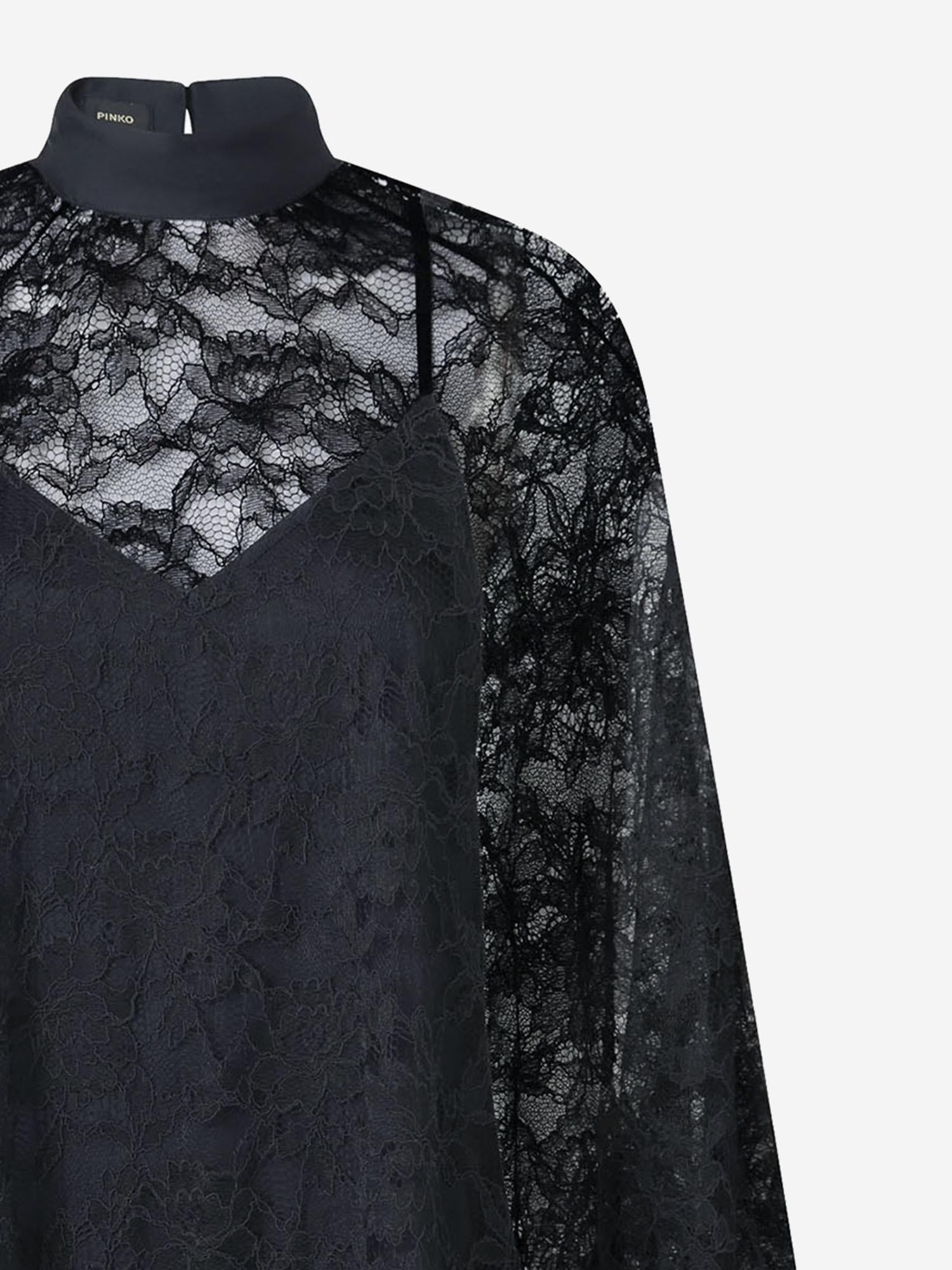 ABITO CORTO IN PIZZO 105503 A2R7Z99 PINKO