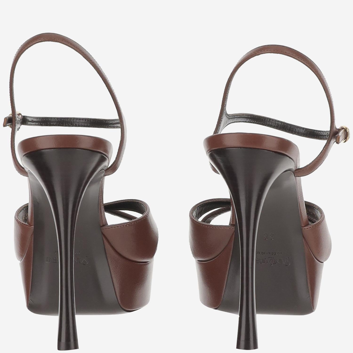 Sandalo debbie con plateau 825303 AACSQ2603 SAINT LAURENT