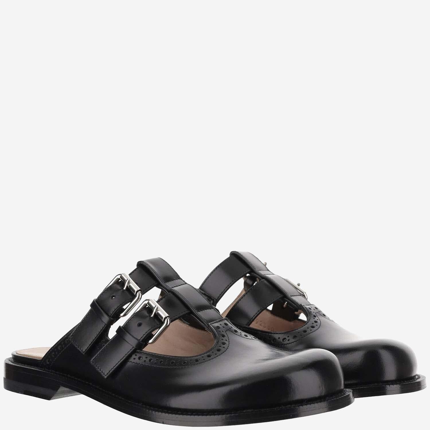MULES CAMPO MARY JANE IN PELLE L815379X83 1100 LOEWE