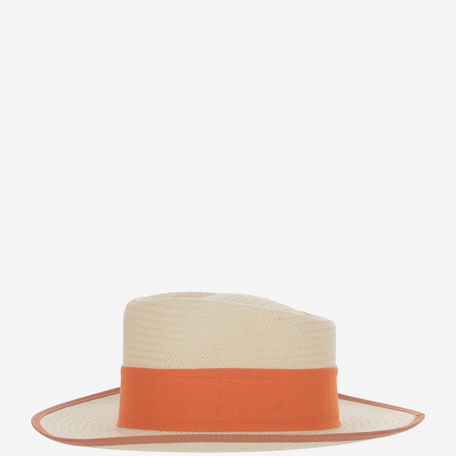 CAPPELLO OVALE IN PAGLIA SOMBREROOVALADOTERRACOTAALA8CM NATURAL ALEXIA ALVAREZ DE TOLEDO