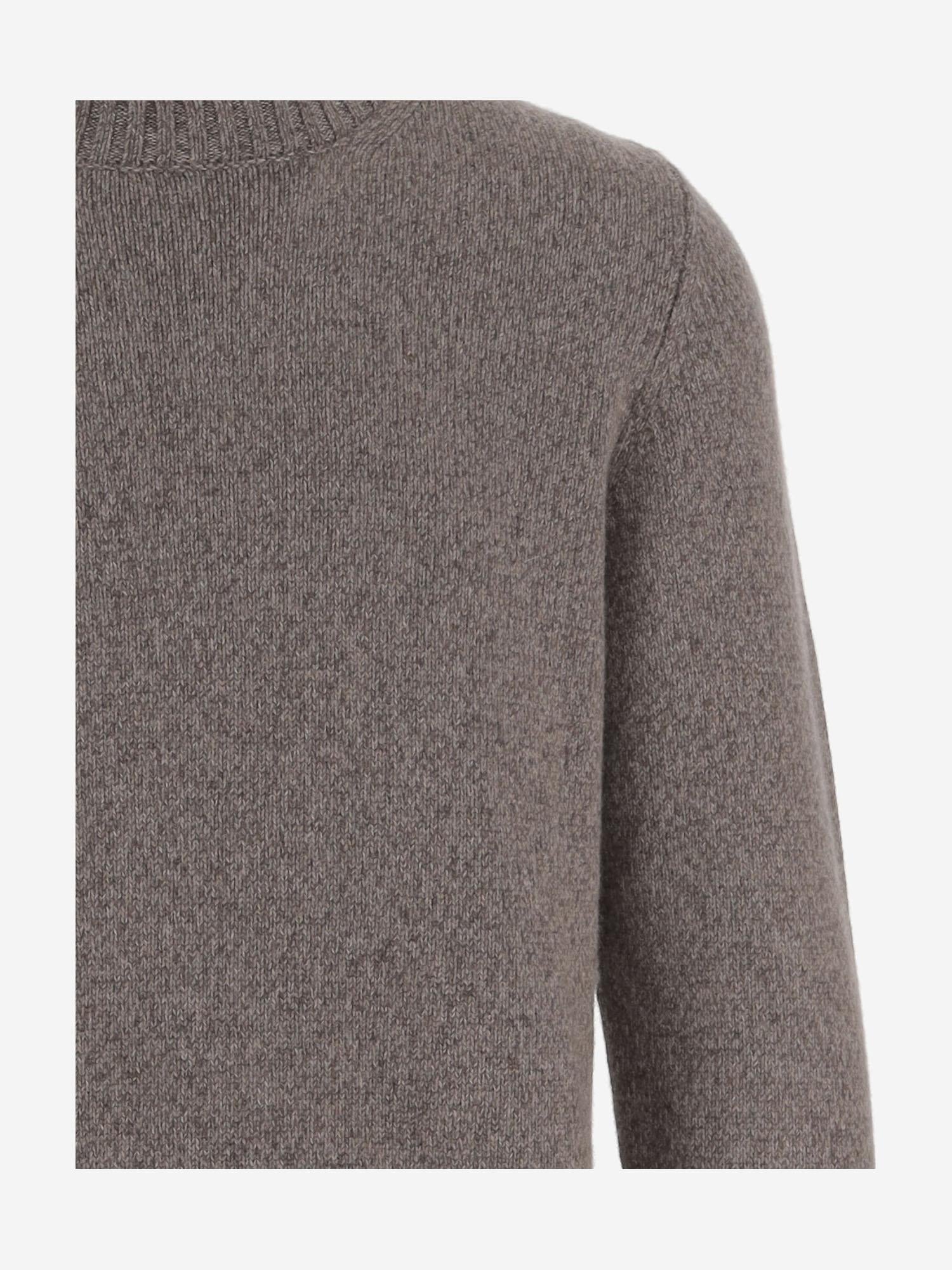 MAGLIONE IN CASHMERE U120WS BROWNMOULINE OLIVER LATTUGHI